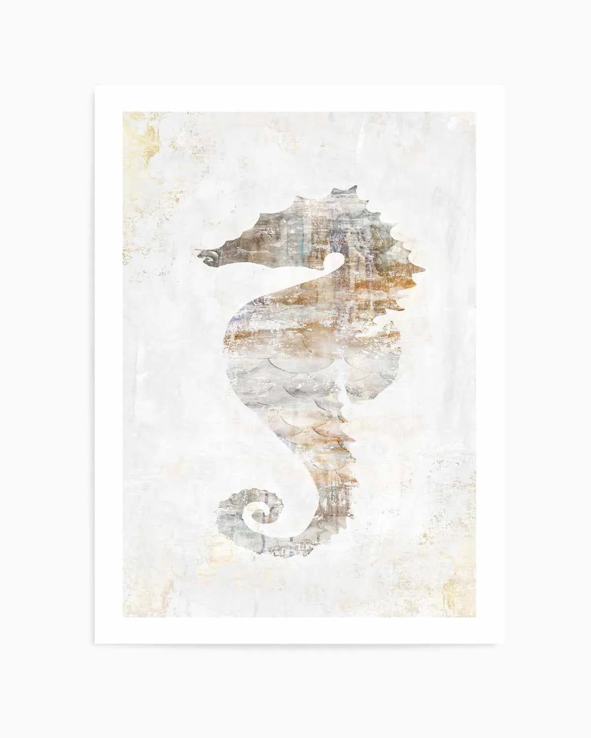 Rustic Seahorse Art Print from Olive et Oriel where you can shop wallpaper and artworks online