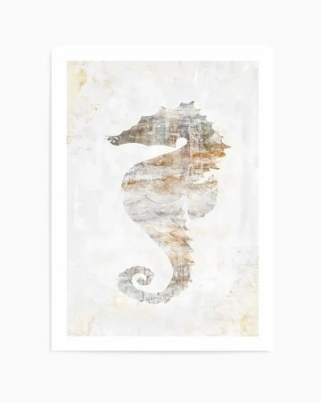 Rustic Seahorse Art Print from Olive et Oriel where you can shop wallpaper and artworks online