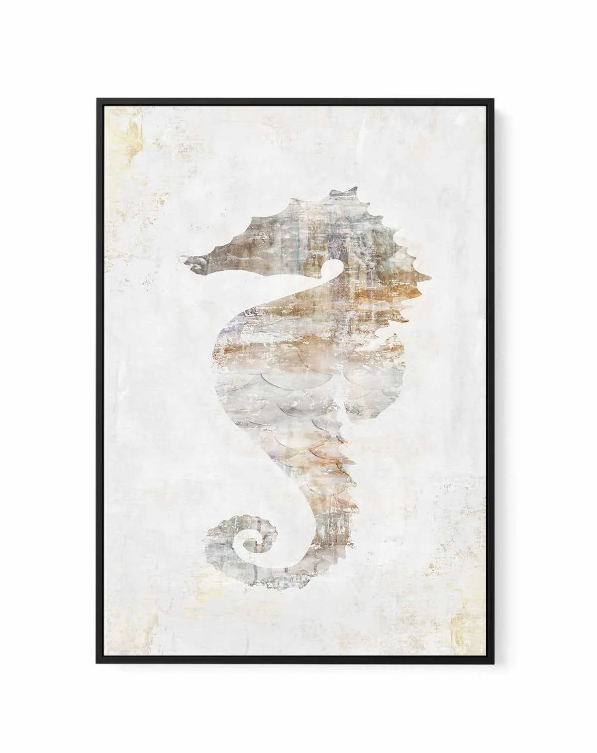 Rustic Seahorse | Framed Canvas Art Print from Olive et Oriel where you can shop wallpaper and artworks online