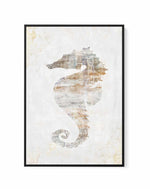 Rustic Seahorse | Framed Canvas Art Print