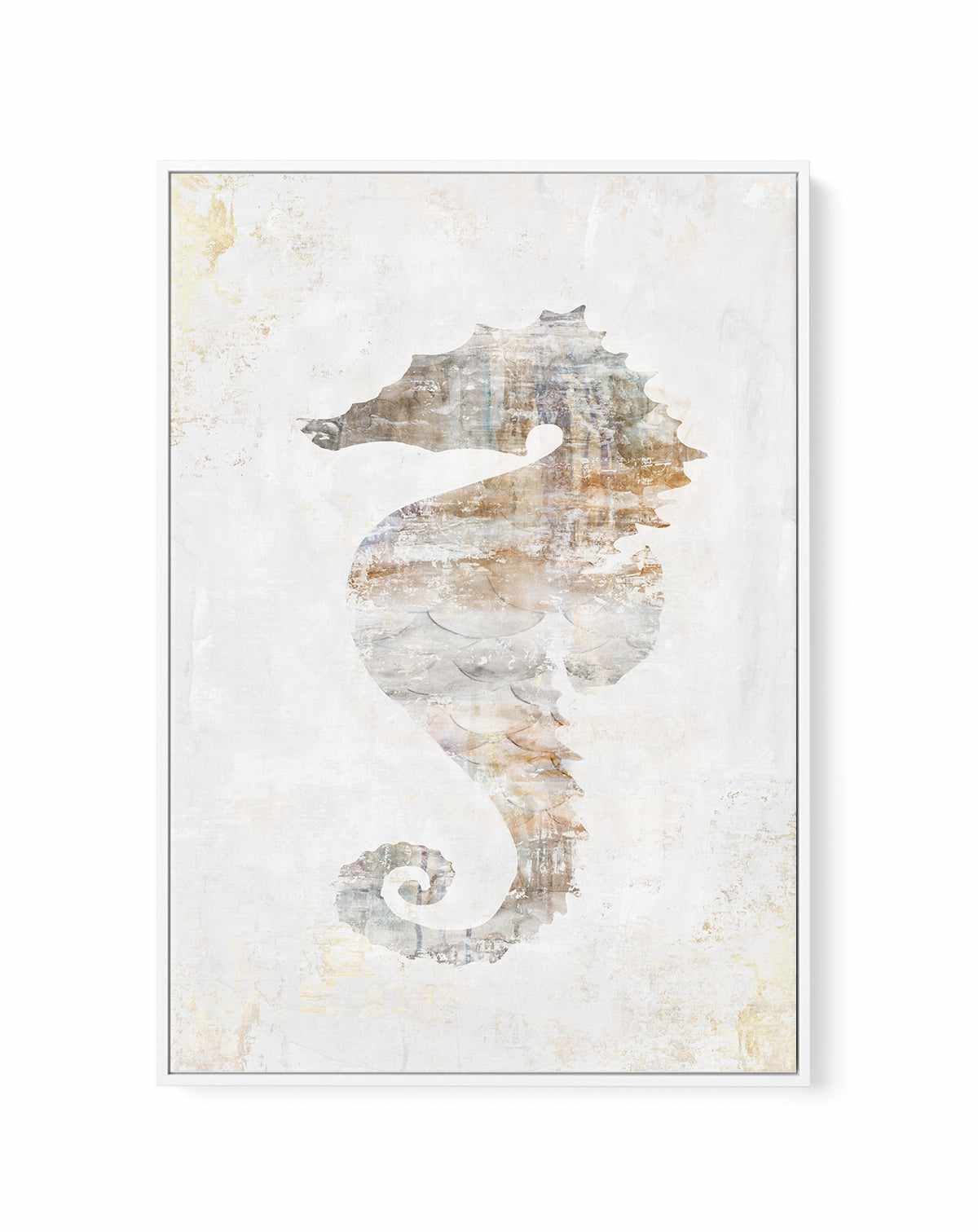 Rustic Seahorse | Framed Canvas Art Print