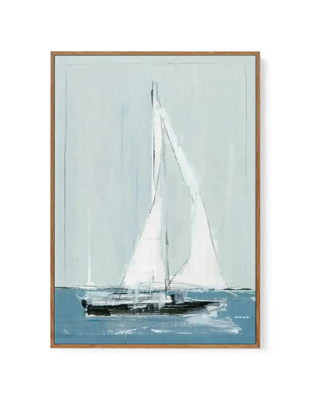 Sailing I | Framed Canvas-CANVAS-You can shop wall art online with Olive et Oriel for everything from abstract art to fun kids wall art. Our beautiful modern art prints and canvas art are available from large canvas prints to wall art paintings and our proudly Australian artwork collection offers only the highest quality framed large wall art and canvas art Australia - You can buy fashion photography prints or Hampton print posters and paintings on canvas from Olive et Oriel and have them delive