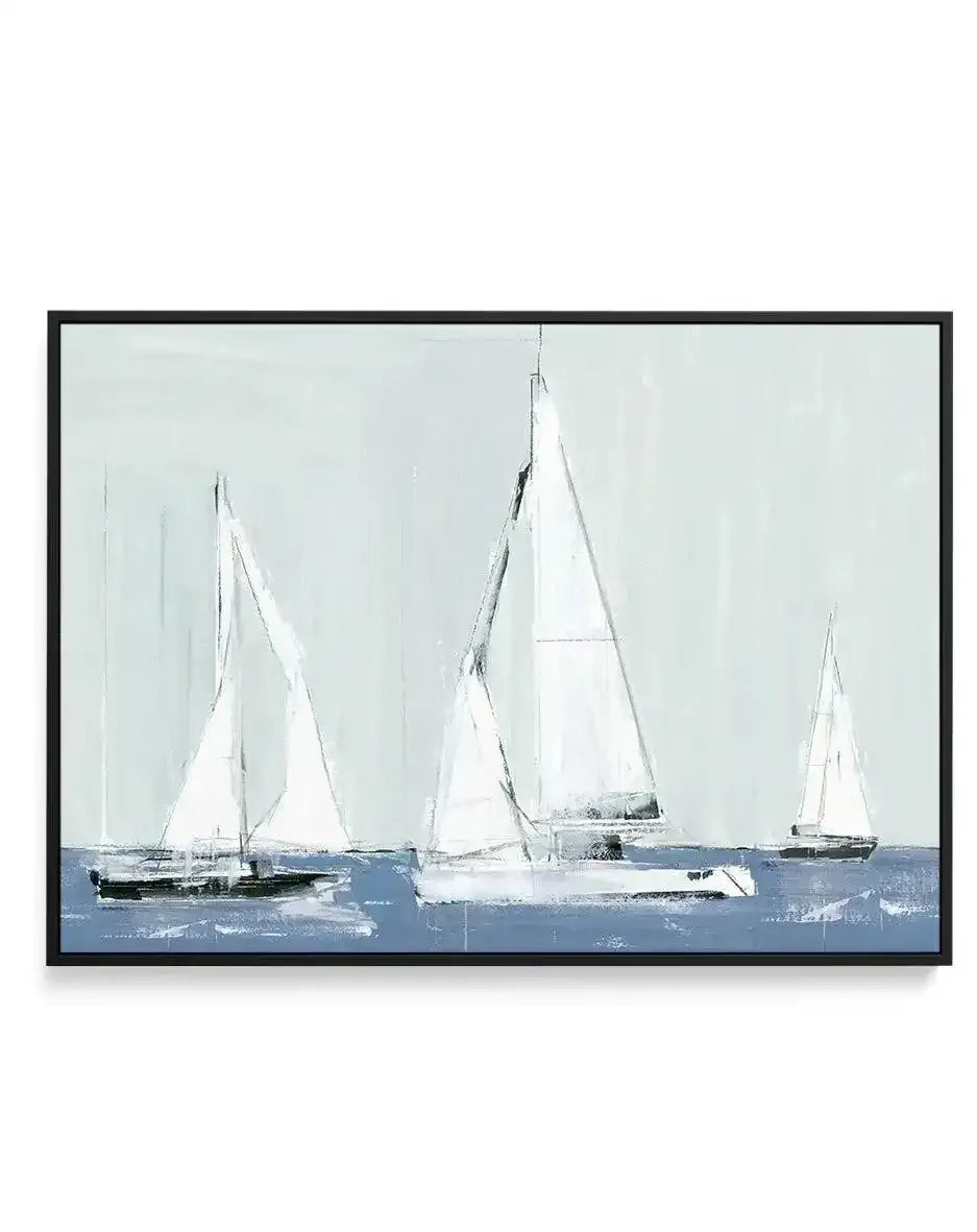 Sailing III | Framed Canvas-CANVAS-You can shop wall art online with Olive et Oriel for everything from abstract art to fun kids wall art. Our beautiful modern art prints and canvas art are available from large canvas prints to wall art paintings and our proudly Australian artwork collection offers only the highest quality framed large wall art and canvas art Australia - You can buy fashion photography prints or Hampton print posters and paintings on canvas from Olive et Oriel and have them deli