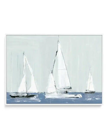 Sailing III | Framed Canvas-CANVAS-You can shop wall art online with Olive et Oriel for everything from abstract art to fun kids wall art. Our beautiful modern art prints and canvas art are available from large canvas prints to wall art paintings and our proudly Australian artwork collection offers only the highest quality framed large wall art and canvas art Australia - You can buy fashion photography prints or Hampton print posters and paintings on canvas from Olive et Oriel and have them deli