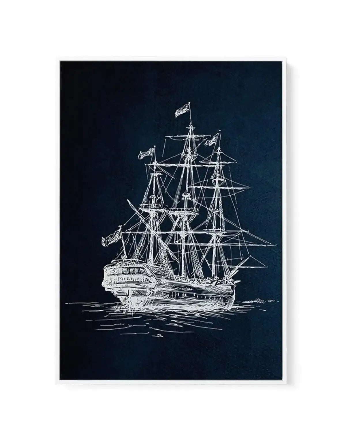 Sailing the Seas II | Framed Canvas-CANVAS-You can shop wall art online with Olive et Oriel for everything from abstract art to fun kids wall art. Our beautiful modern art prints and canvas art are available from large canvas prints to wall art paintings and our proudly Australian artwork collection offers only the highest quality framed large wall art and canvas art Australia - You can buy fashion photography prints or Hampton print posters and paintings on canvas from Olive et Oriel and have t