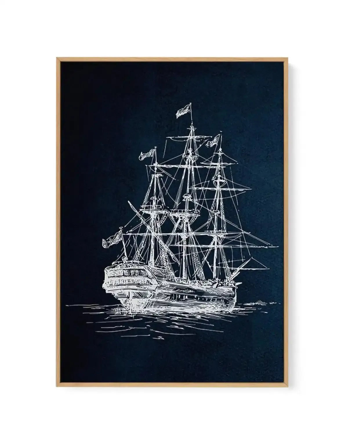 Sailing the Seas II | Framed Canvas-CANVAS-You can shop wall art online with Olive et Oriel for everything from abstract art to fun kids wall art. Our beautiful modern art prints and canvas art are available from large canvas prints to wall art paintings and our proudly Australian artwork collection offers only the highest quality framed large wall art and canvas art Australia - You can buy fashion photography prints or Hampton print posters and paintings on canvas from Olive et Oriel and have t