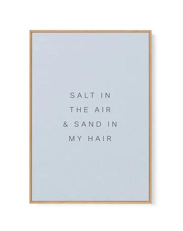 Salt in the Air | Framed Canvas-CANVAS-You can shop wall art online with Olive et Oriel for everything from abstract art to fun kids wall art. Our beautiful modern art prints and canvas art are available from large canvas prints to wall art paintings and our proudly Australian artwork collection offers only the highest quality framed large wall art and canvas art Australia - You can buy fashion photography prints or Hampton print posters and paintings on canvas from Olive et Oriel and have them 