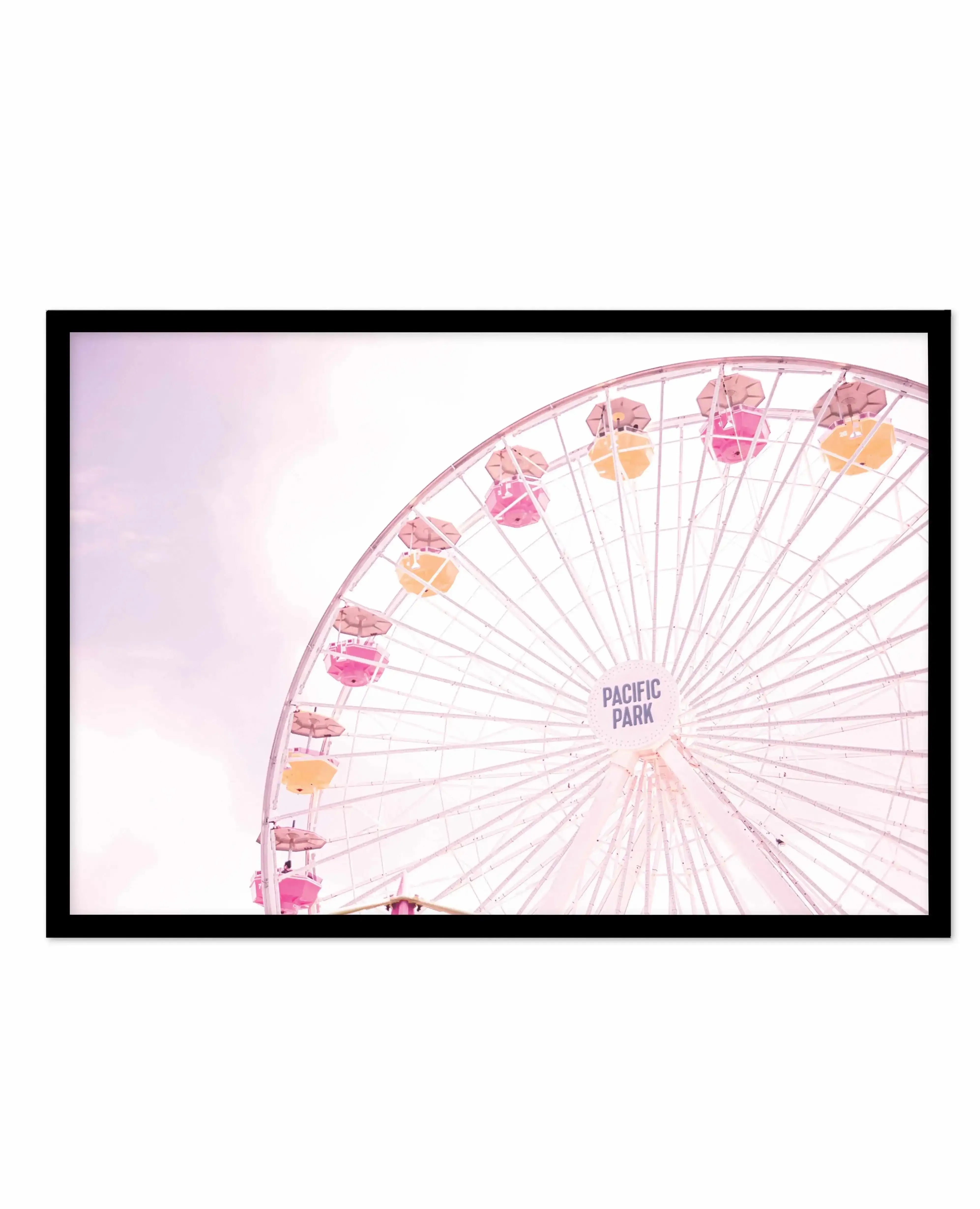 Santa Monica Fun | LS Art Print-PRINT-Olive et Oriel-Olive et Oriel-A4 | 8.3" x 11.7" | 21 x 29.7cm-Black-With White Border-Buy-Australian-Art-Prints-Online-with-Olive-et-Oriel-Your-Artwork-Specialists-Austrailia-Decorate-With-Coastal-Photo-Wall-Art-Prints-From-Our-Beach-House-Artwork-Collection-Fine-Poster-and-Framed-Artwork