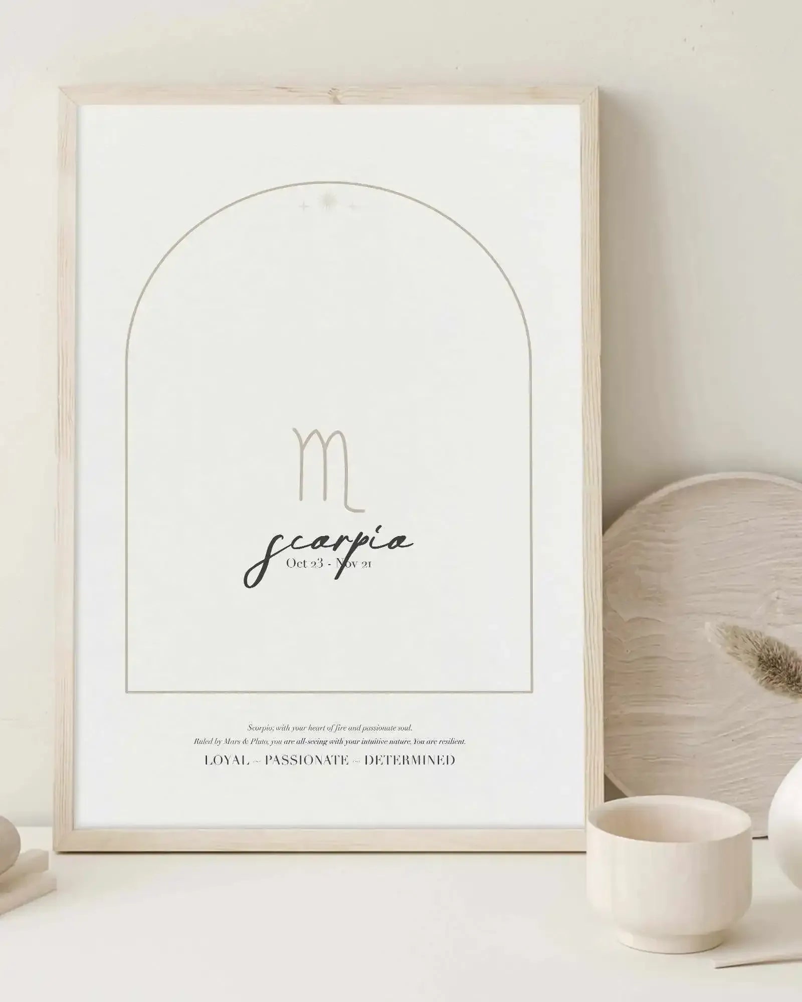 Scorpio Star Sign Art Print-PRINT-Olive et Oriel-Olive et Oriel-Buy-Australian-Art-Prints-Online-with-Olive-et-Oriel-Your-Artwork-Specialists-Austrailia-Decorate-With-Coastal-Photo-Wall-Art-Prints-From-Our-Beach-House-Artwork-Collection-Fine-Poster-and-Framed-Artwork