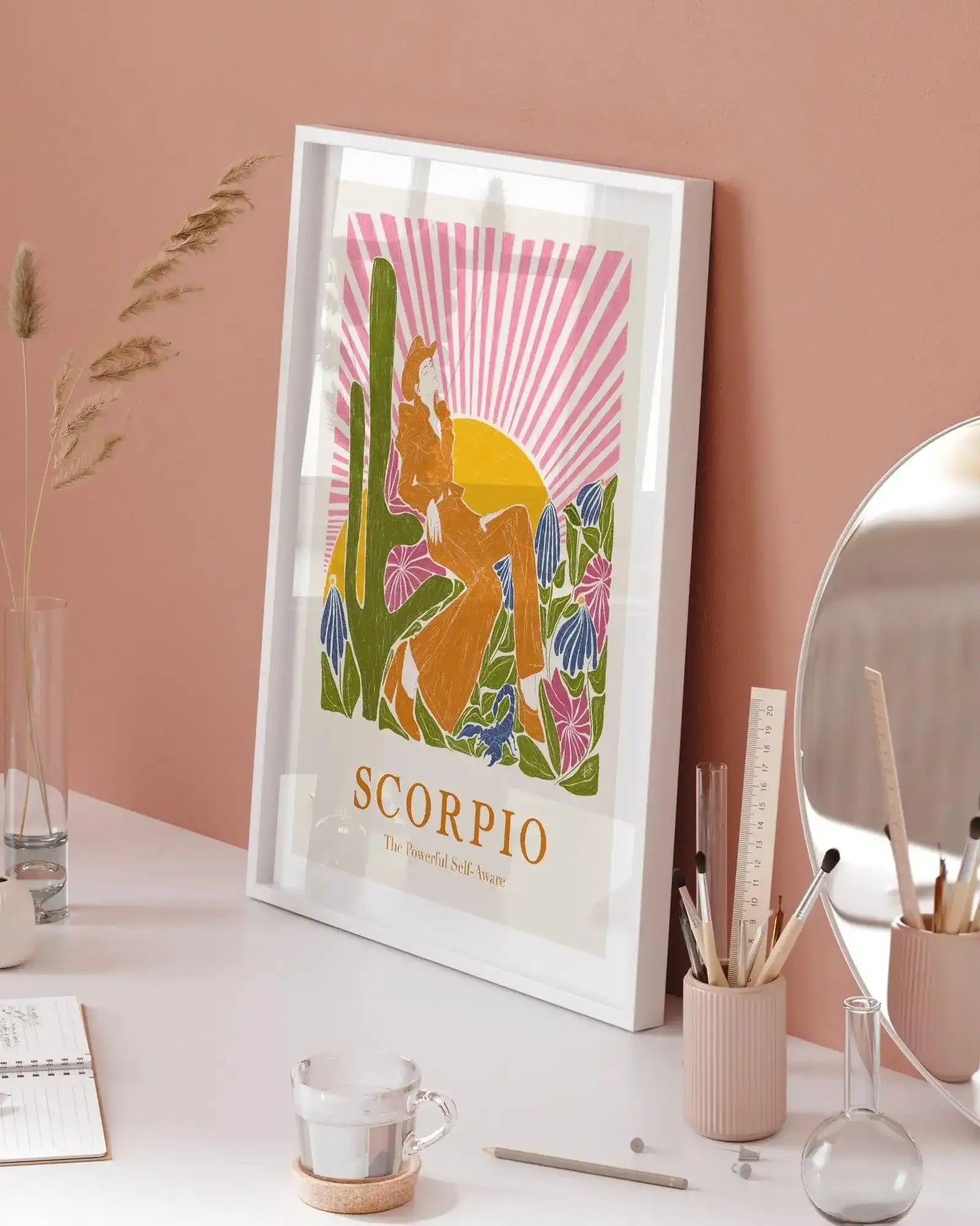 Scorpio By Jenny Liz Rome Art Print-PRINT-Olive et Oriel-Olive et Oriel-Buy-Australian-Art-Prints-Online-with-Olive-et-Oriel-Your-Artwork-Specialists-Austrailia-Decorate-With-Coastal-Photo-Wall-Art-Prints-From-Our-Beach-House-Artwork-Collection-Fine-Poster-and-Framed-Artwork