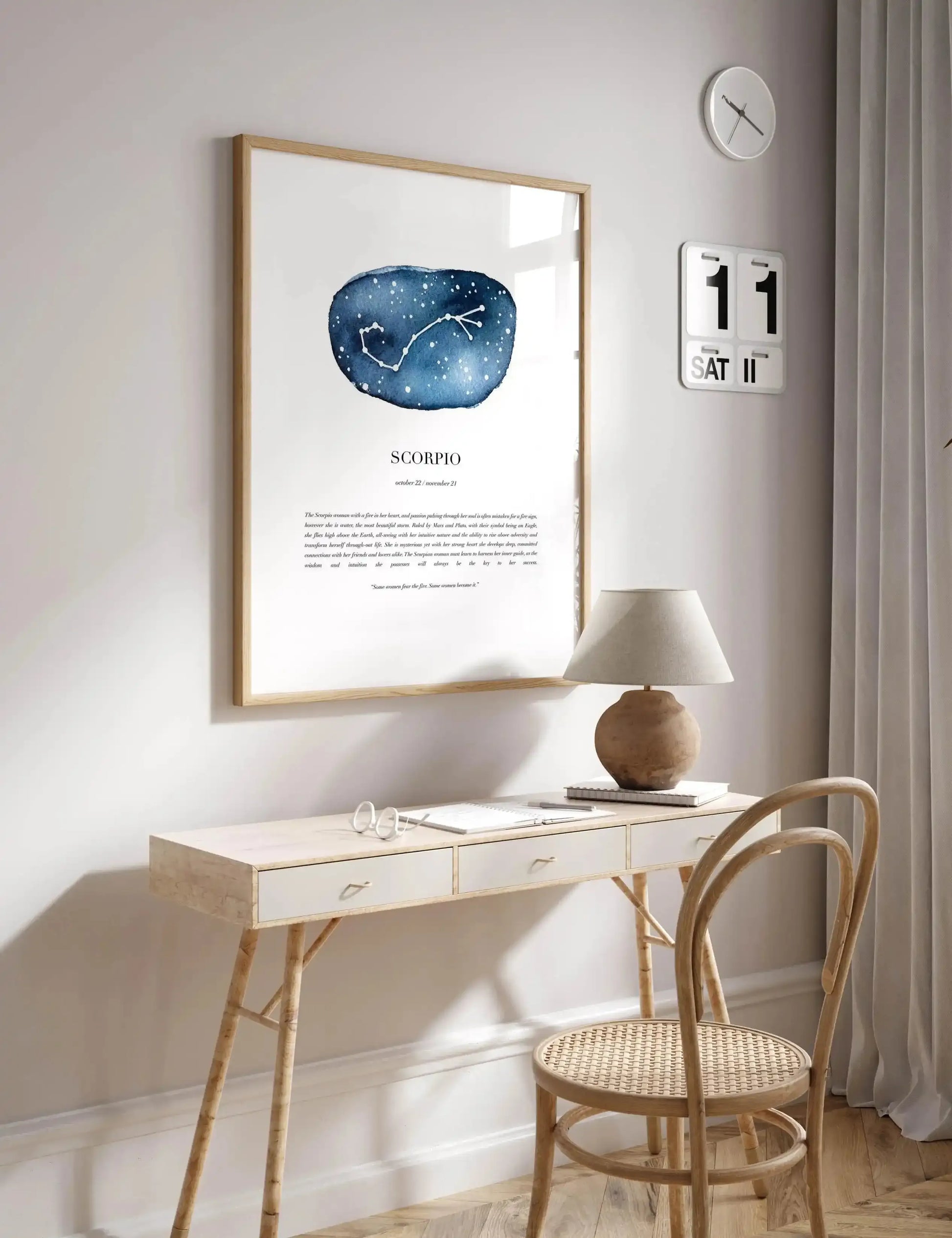 Scorpio | Watercolour Zodiac Art Print-PRINT-Olive et Oriel-Olive et Oriel-Buy-Australian-Art-Prints-Online-with-Olive-et-Oriel-Your-Artwork-Specialists-Austrailia-Decorate-With-Coastal-Photo-Wall-Art-Prints-From-Our-Beach-House-Artwork-Collection-Fine-Poster-and-Framed-Artwork