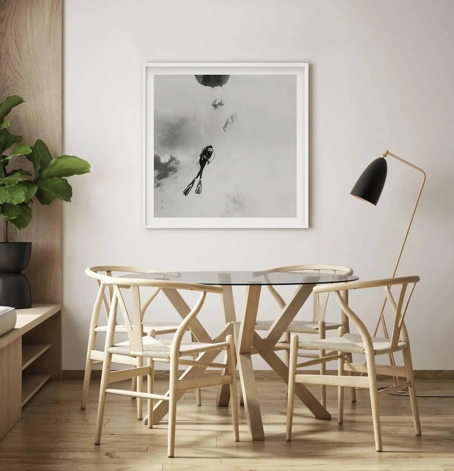 Scuba II | SQ Art Print-PRINT-Olive et Oriel-Olive et Oriel-Buy-Australian-Art-Prints-Online-with-Olive-et-Oriel-Your-Artwork-Specialists-Austrailia-Decorate-With-Coastal-Photo-Wall-Art-Prints-From-Our-Beach-House-Artwork-Collection-Fine-Poster-and-Framed-Artwork