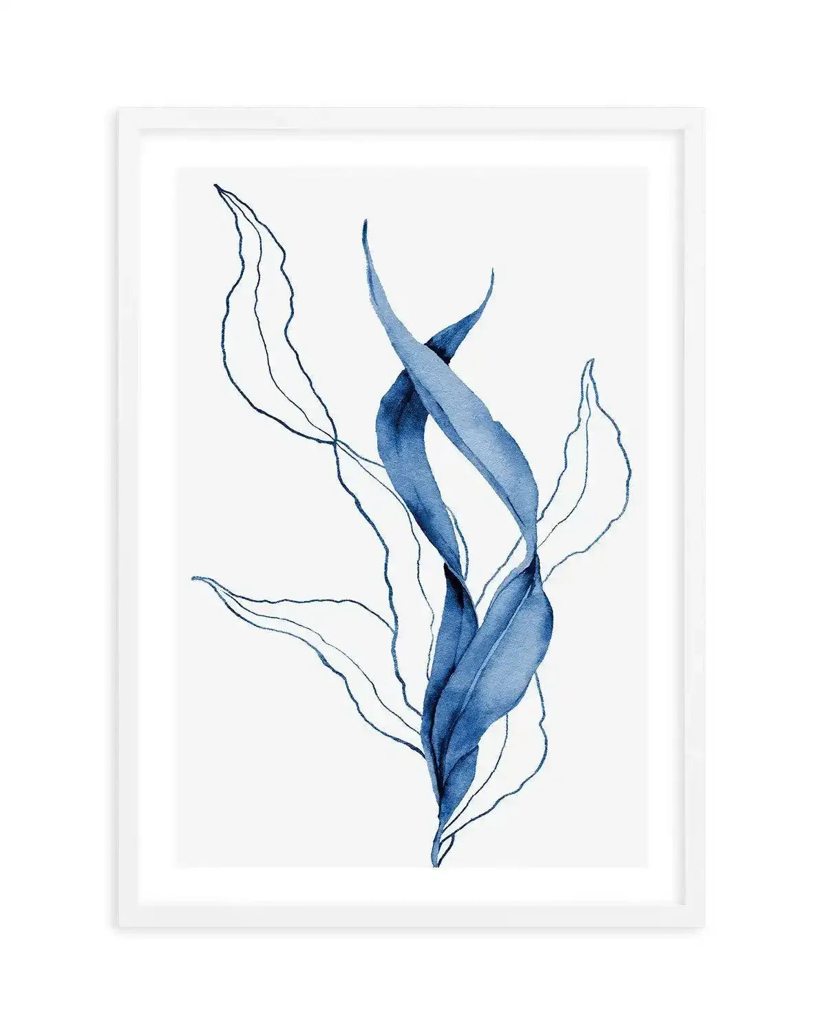 Sea Kelp Abstract I Art Print-PRINT-Olive et Oriel-Olive et Oriel-A5 | 5.8" x 8.3" | 14.8 x 21cm-White-With White Border-Buy-Australian-Art-Prints-Online-with-Olive-et-Oriel-Your-Artwork-Specialists-Austrailia-Decorate-With-Coastal-Photo-Wall-Art-Prints-From-Our-Beach-House-Artwork-Collection-Fine-Poster-and-Framed-Artwork