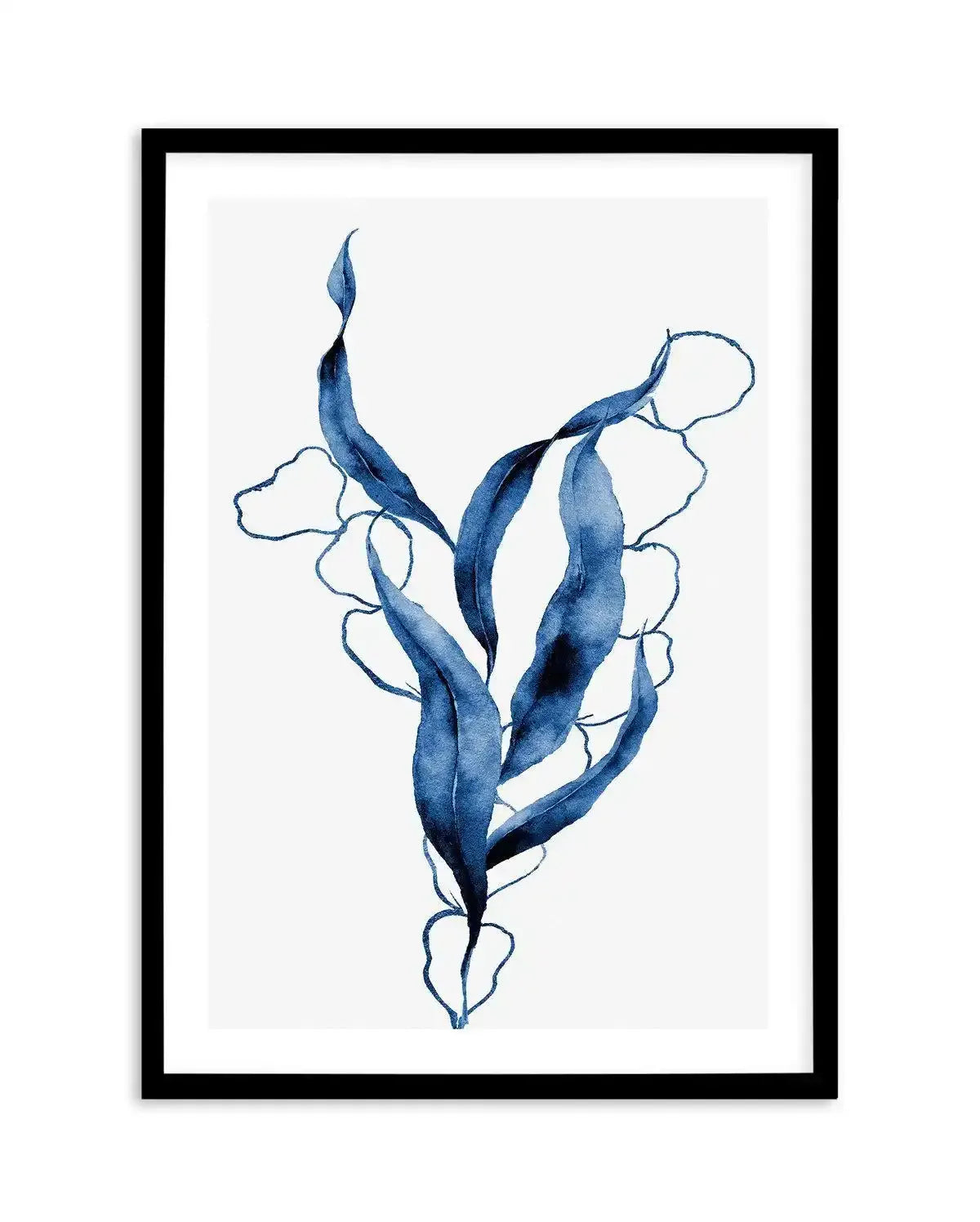 Sea Kelp Abstract III Art Print-PRINT-Olive et Oriel-Olive et Oriel-A5 | 5.8" x 8.3" | 14.8 x 21cm-Black-With White Border-Buy-Australian-Art-Prints-Online-with-Olive-et-Oriel-Your-Artwork-Specialists-Austrailia-Decorate-With-Coastal-Photo-Wall-Art-Prints-From-Our-Beach-House-Artwork-Collection-Fine-Poster-and-Framed-Artwork