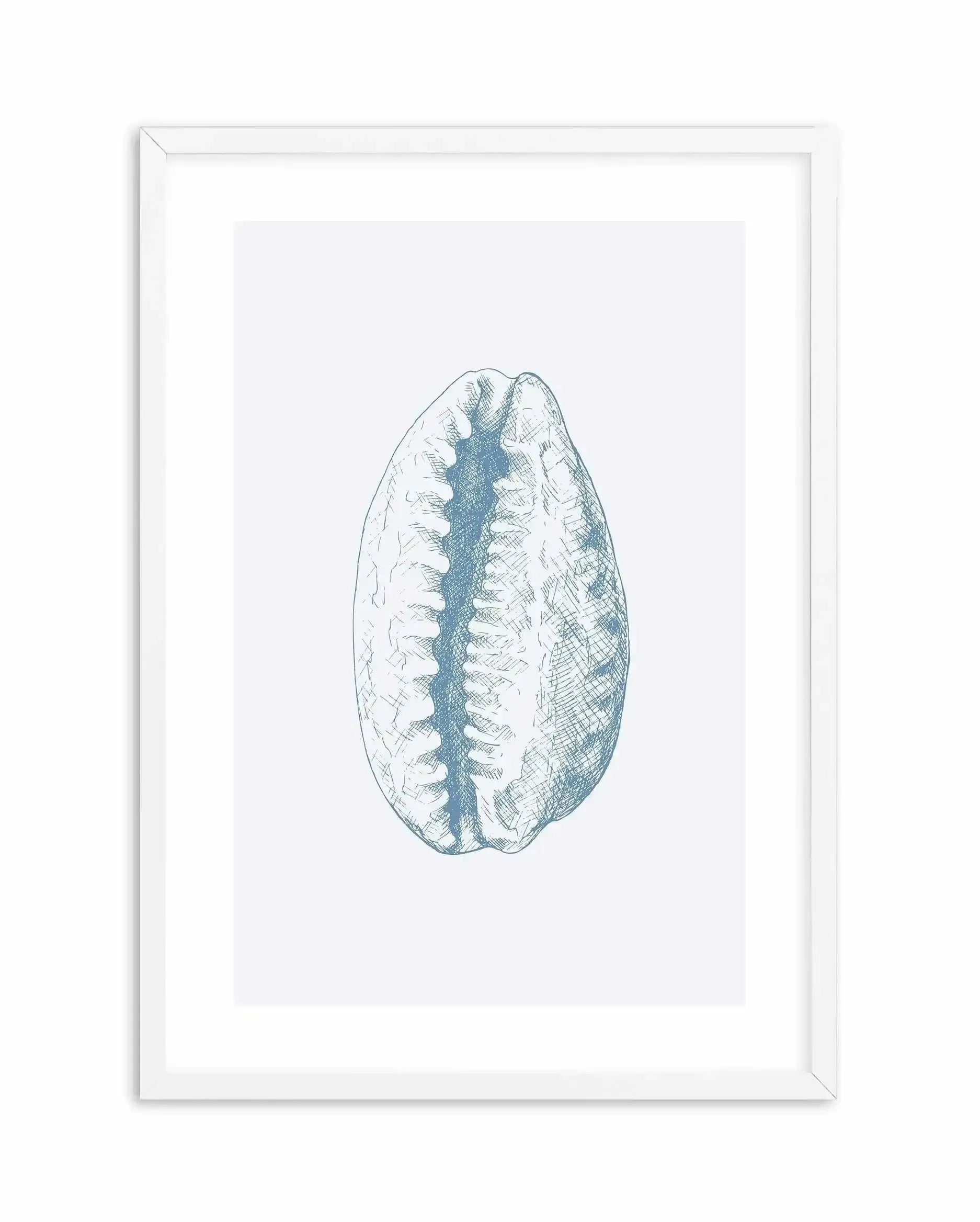 Seashell | Tiger Cowrie Art Print-PRINT-Olive et Oriel-Olive et Oriel-A5 | 5.8" x 8.3" | 14.8 x 21cm-White-With White Border-Buy-Australian-Art-Prints-Online-with-Olive-et-Oriel-Your-Artwork-Specialists-Austrailia-Decorate-With-Coastal-Photo-Wall-Art-Prints-From-Our-Beach-House-Artwork-Collection-Fine-Poster-and-Framed-Artwork
