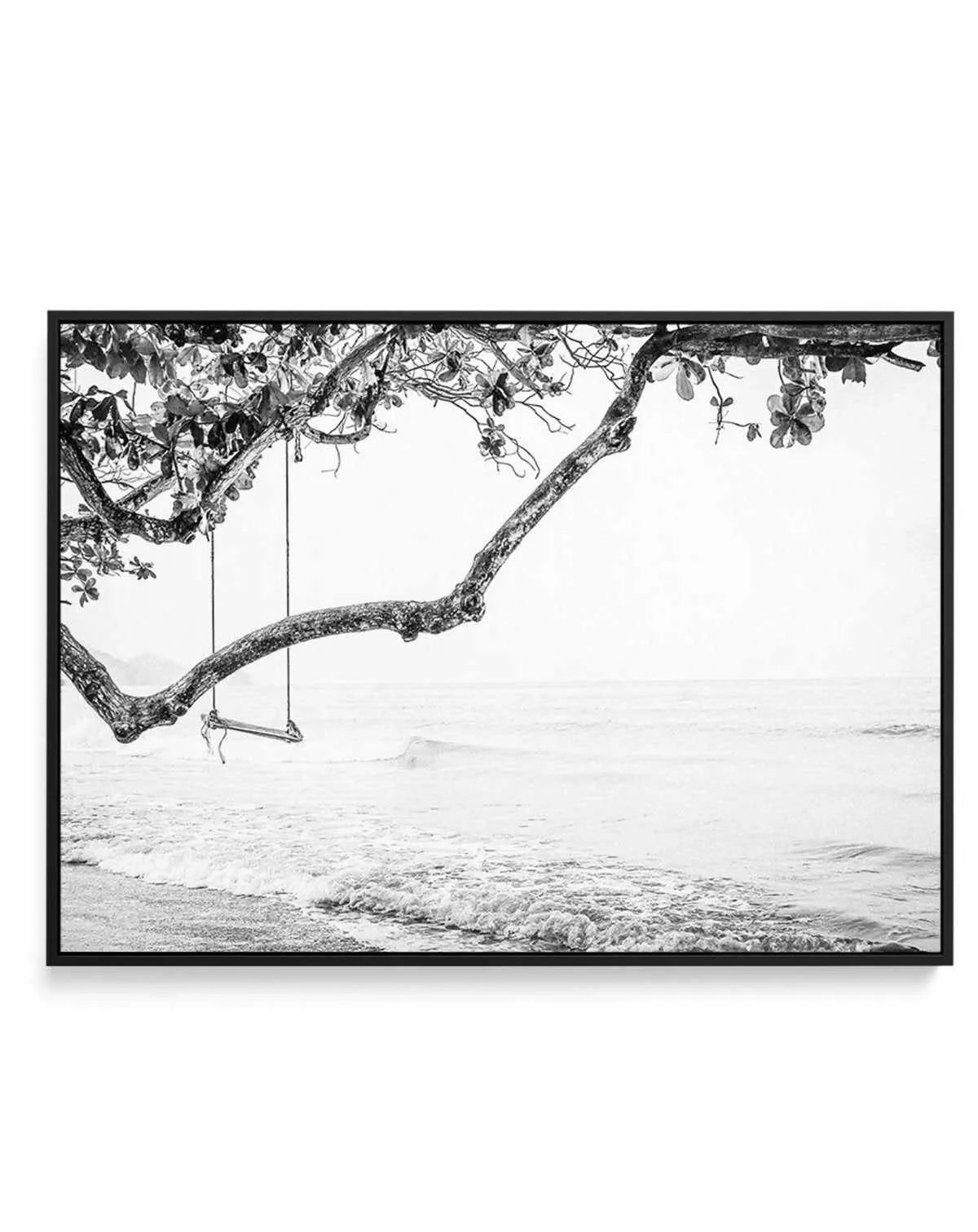Seaside Bliss | B&W | Framed Canvas-CANVAS-You can shop wall art online with Olive et Oriel for everything from abstract art to fun kids wall art. Our beautiful modern art prints and canvas art are available from large canvas prints to wall art paintings and our proudly Australian artwork collection offers only the highest quality framed large wall art and canvas art Australia - You can buy fashion photography prints or Hampton print posters and paintings on canvas from Olive et Oriel and have t