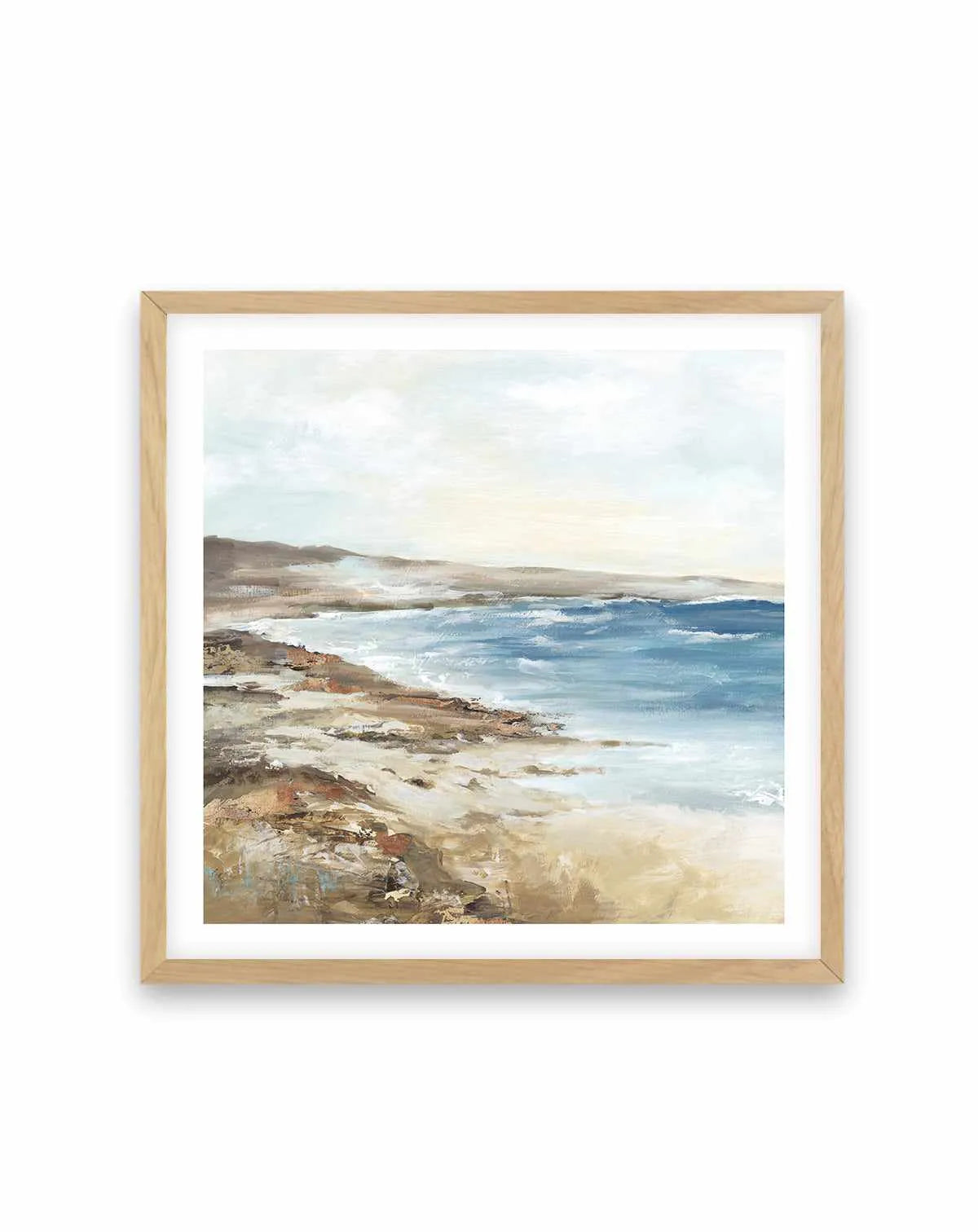 Seaside I Square Art Print from Olive et Oriel where you can shop wallpaper and artworks online