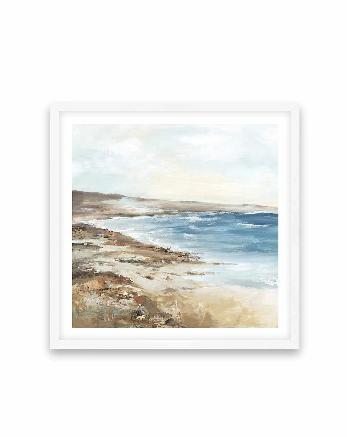Seaside I Square Art Print from Olive et Oriel where you can shop wallpaper and artworks online