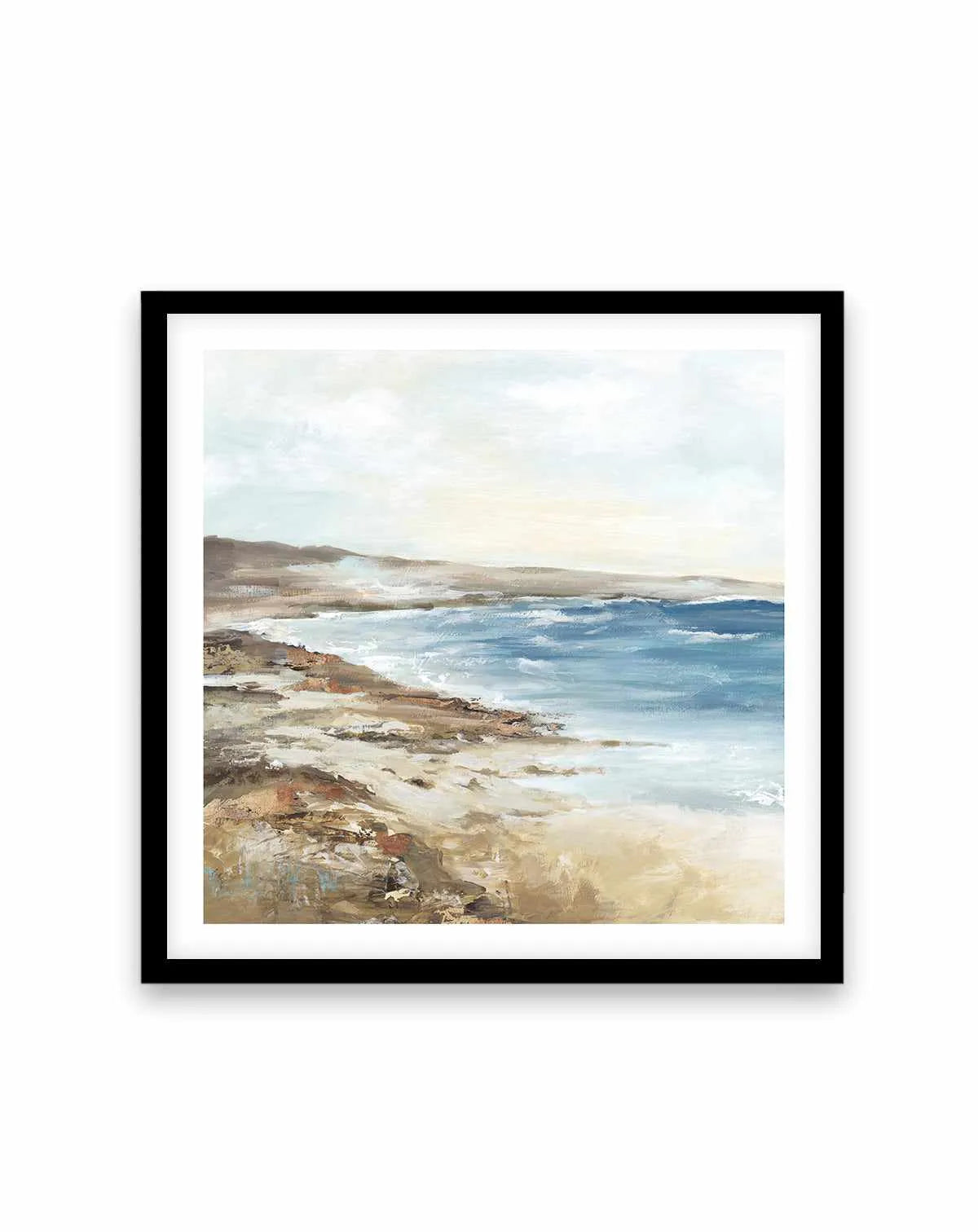 Seaside I Square Art Print from Olive et Oriel where you can shop wallpaper and artworks online