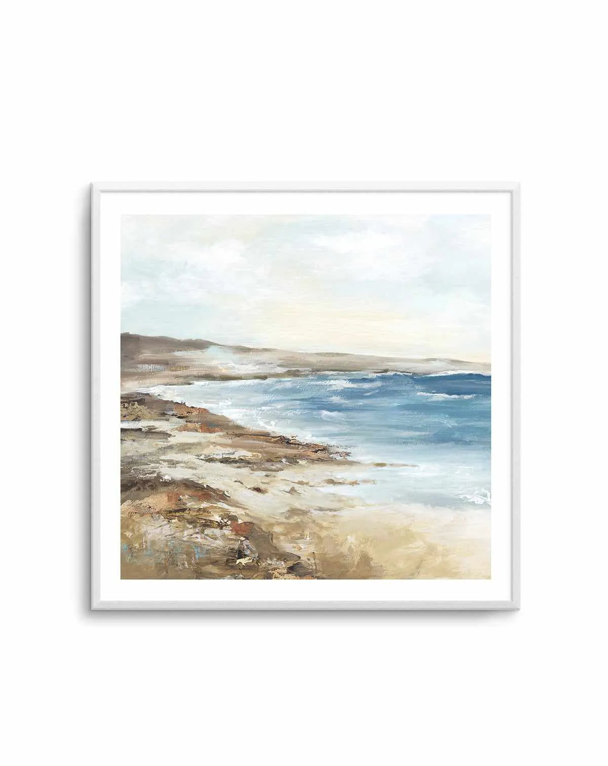 Seaside I Square Art Print from Olive et Oriel where you can shop wallpaper and artworks online