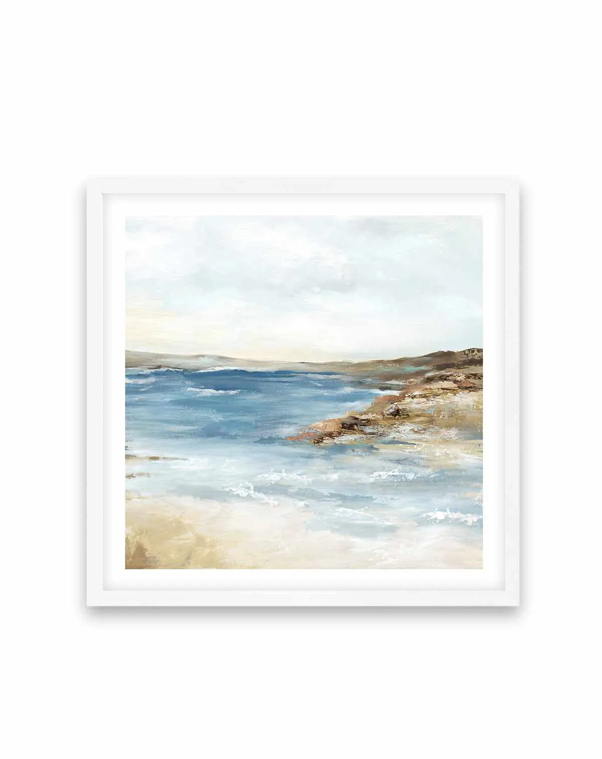 Seaside II Square Art Print from Olive et Oriel where you can shop wallpaper and artworks online