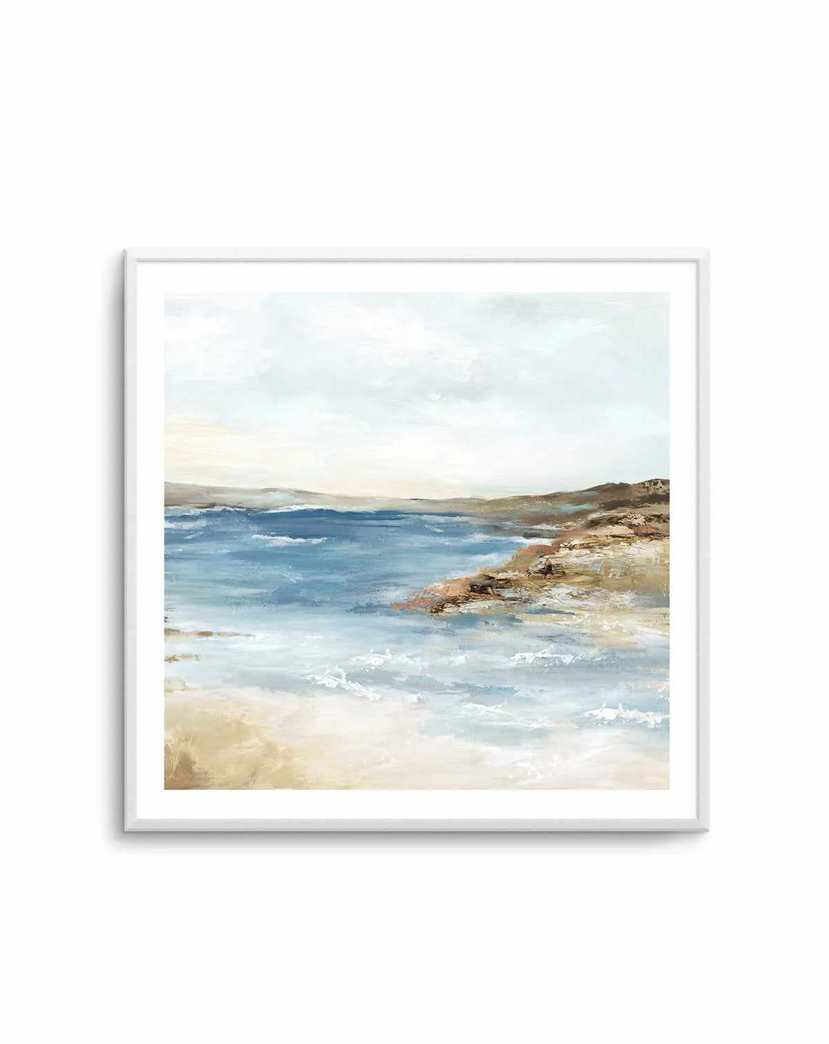 Seaside II Square Art Print from Olive et Oriel where you can shop wallpaper and artworks online