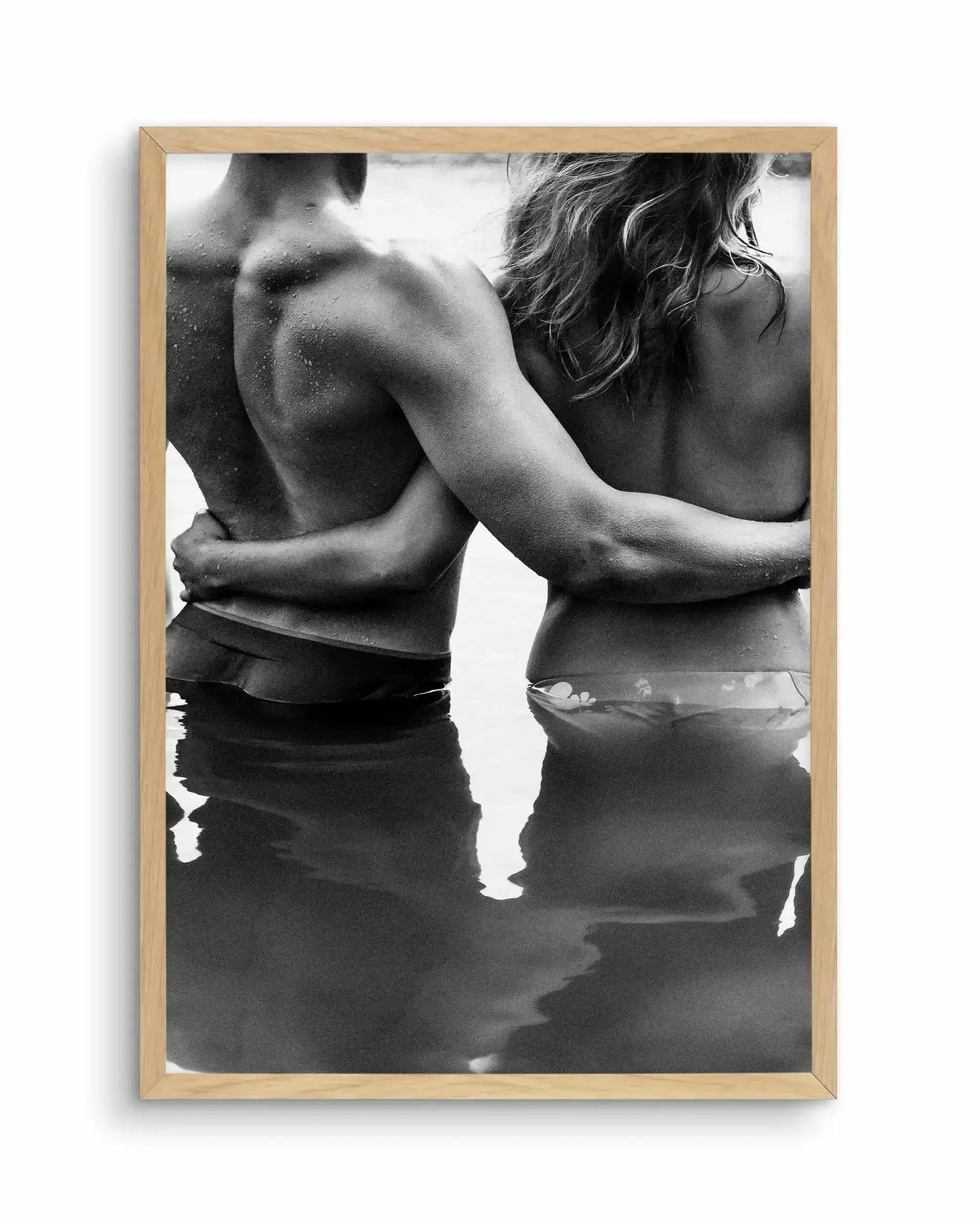 Seaside Lovers Art Print-PRINT-Olive et Oriel-Olive et Oriel-A5 | 5.8" x 8.3" | 14.8 x 21cm-Oak-With White Border-Buy-Australian-Art-Prints-Online-with-Olive-et-Oriel-Your-Artwork-Specialists-Austrailia-Decorate-With-Coastal-Photo-Wall-Art-Prints-From-Our-Beach-House-Artwork-Collection-Fine-Poster-and-Framed-Artwork