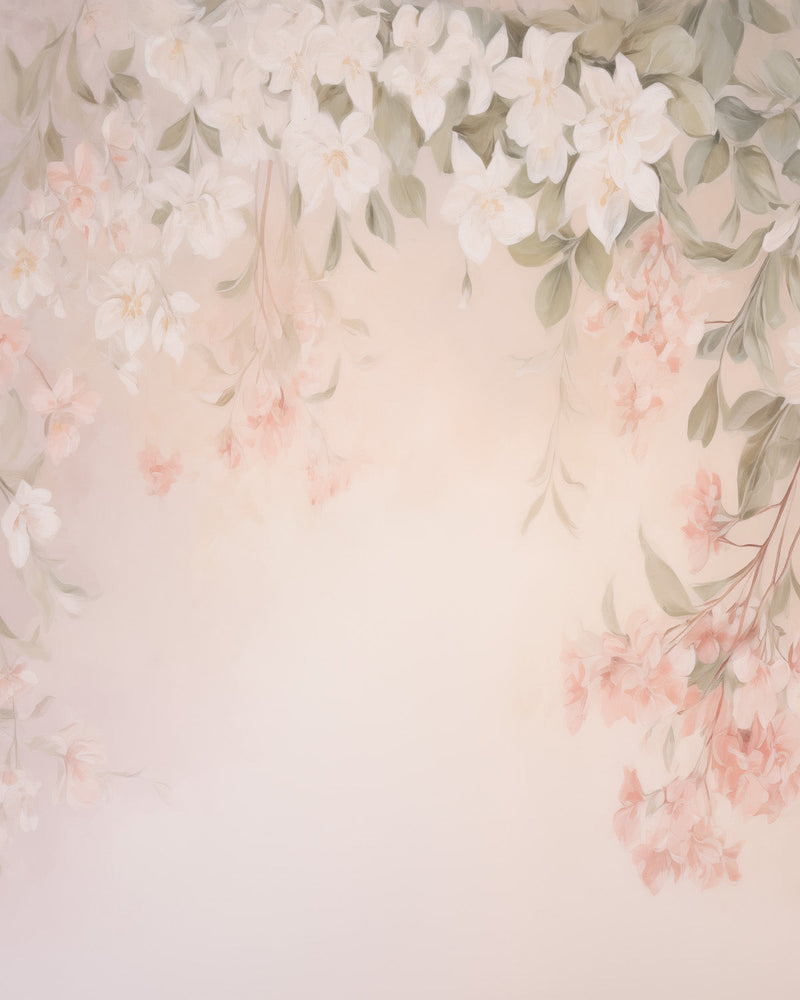 Serenity in Bloom Wallpaper Mural from Olive et Oriel where you can shop wallpaper and artworks online