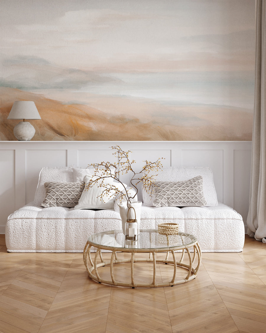 Serenity Vista Wallpaper from Olive et Oriel where you can shop wallpaper and artworks online