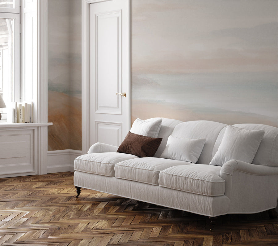 Serenity Vista Wallpaper from Olive et Oriel where you can shop wallpaper and artworks online