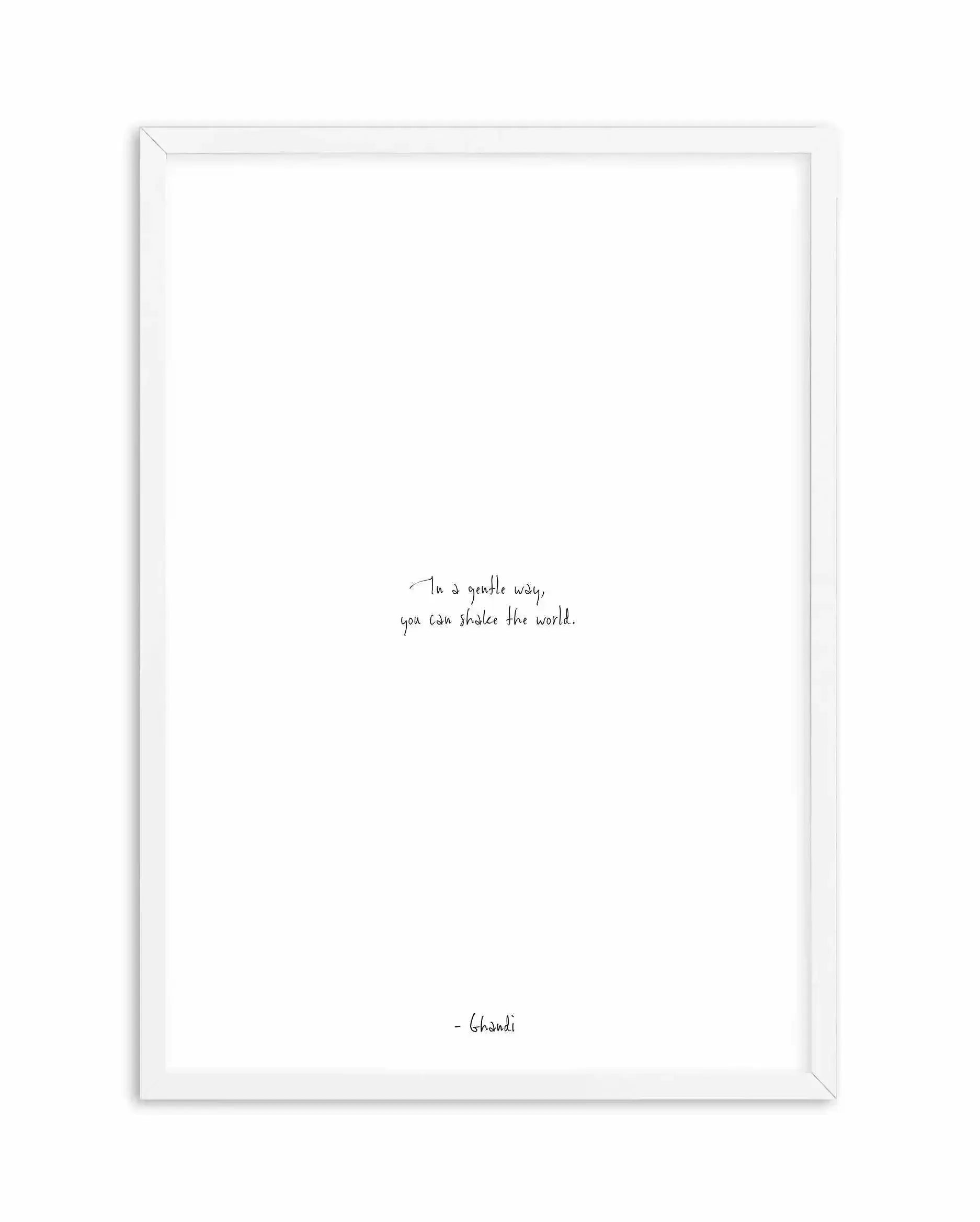 Shake the World | Hand scripted Art Print-PRINT-Olive et Oriel-Olive et Oriel-A5 | 5.8" x 8.3" | 14.8 x 21cm-White-With White Border-Buy-Australian-Art-Prints-Online-with-Olive-et-Oriel-Your-Artwork-Specialists-Austrailia-Decorate-With-Coastal-Photo-Wall-Art-Prints-From-Our-Beach-House-Artwork-Collection-Fine-Poster-and-Framed-Artwork