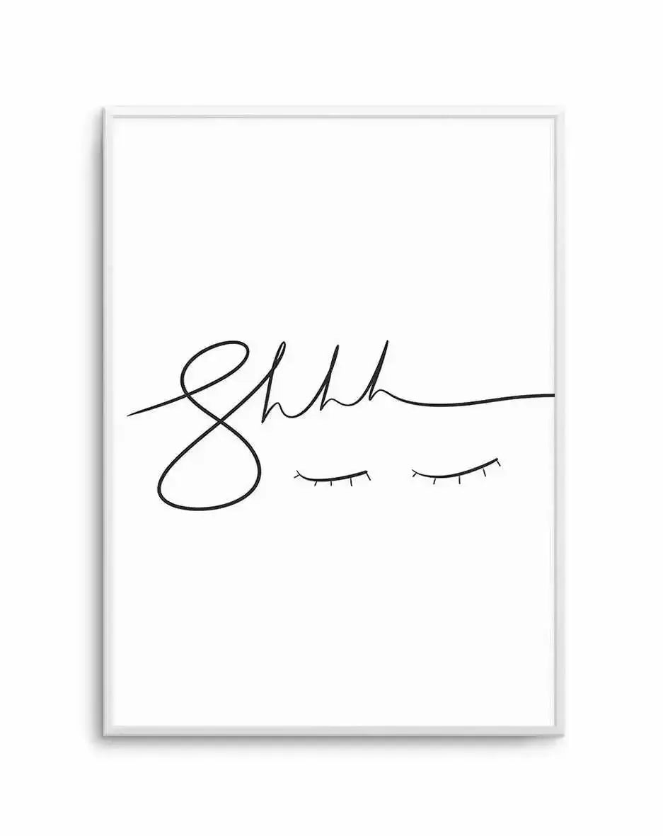 Shhhh Art Print-PRINT-Olive et Oriel-Olive et Oriel-A5 | 5.8" x 8.3" | 14.8 x 21cm-Unframed Art Print-With White Border-Buy-Australian-Art-Prints-Online-with-Olive-et-Oriel-Your-Artwork-Specialists-Austrailia-Decorate-With-Coastal-Photo-Wall-Art-Prints-From-Our-Beach-House-Artwork-Collection-Fine-Poster-and-Framed-Artwork