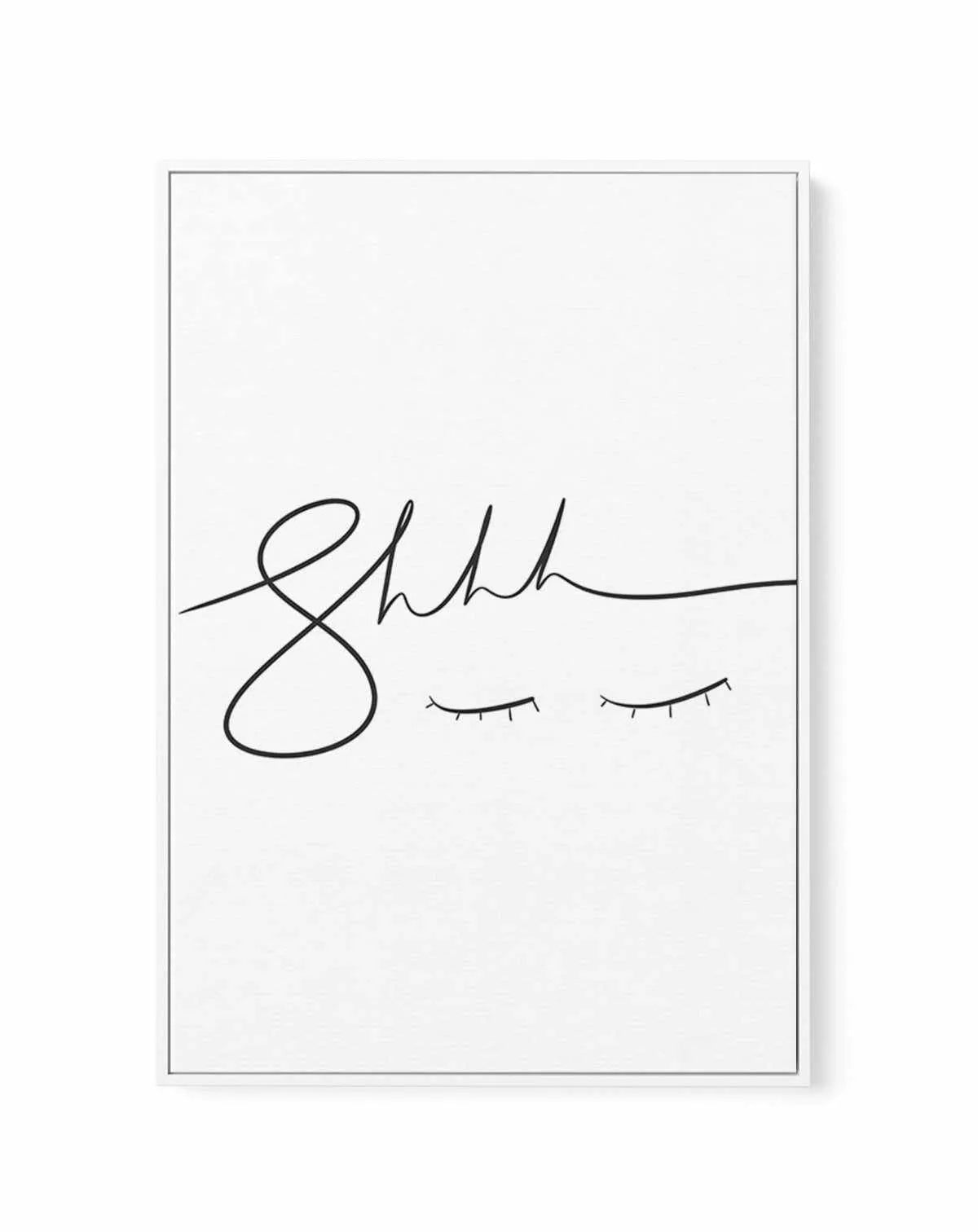 Shhhh | Framed Canvas-CANVAS-You can shop wall art online with Olive et Oriel for everything from abstract art to fun kids wall art. Our beautiful modern art prints and canvas art are available from large canvas prints to wall art paintings and our proudly Australian artwork collection offers only the highest quality framed large wall art and canvas art Australia - You can buy fashion photography prints or Hampton print posters and paintings on canvas from Olive et Oriel and have them delivered 