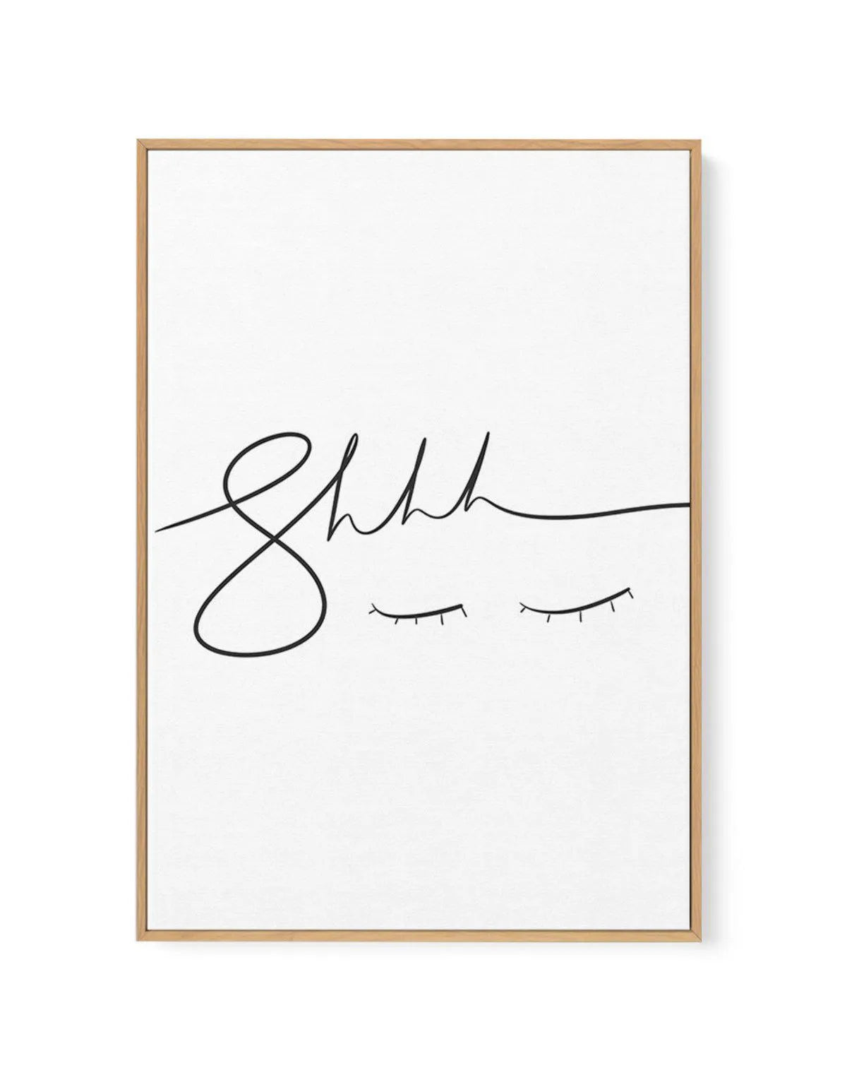 Shhhh | Framed Canvas-CANVAS-You can shop wall art online with Olive et Oriel for everything from abstract art to fun kids wall art. Our beautiful modern art prints and canvas art are available from large canvas prints to wall art paintings and our proudly Australian artwork collection offers only the highest quality framed large wall art and canvas art Australia - You can buy fashion photography prints or Hampton print posters and paintings on canvas from Olive et Oriel and have them delivered 