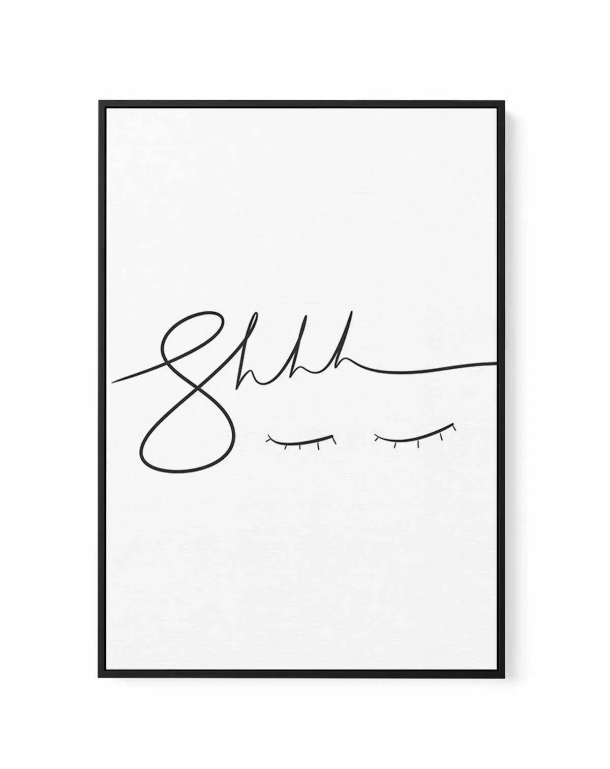 Shhhh | Framed Canvas-CANVAS-You can shop wall art online with Olive et Oriel for everything from abstract art to fun kids wall art. Our beautiful modern art prints and canvas art are available from large canvas prints to wall art paintings and our proudly Australian artwork collection offers only the highest quality framed large wall art and canvas art Australia - You can buy fashion photography prints or Hampton print posters and paintings on canvas from Olive et Oriel and have them delivered 