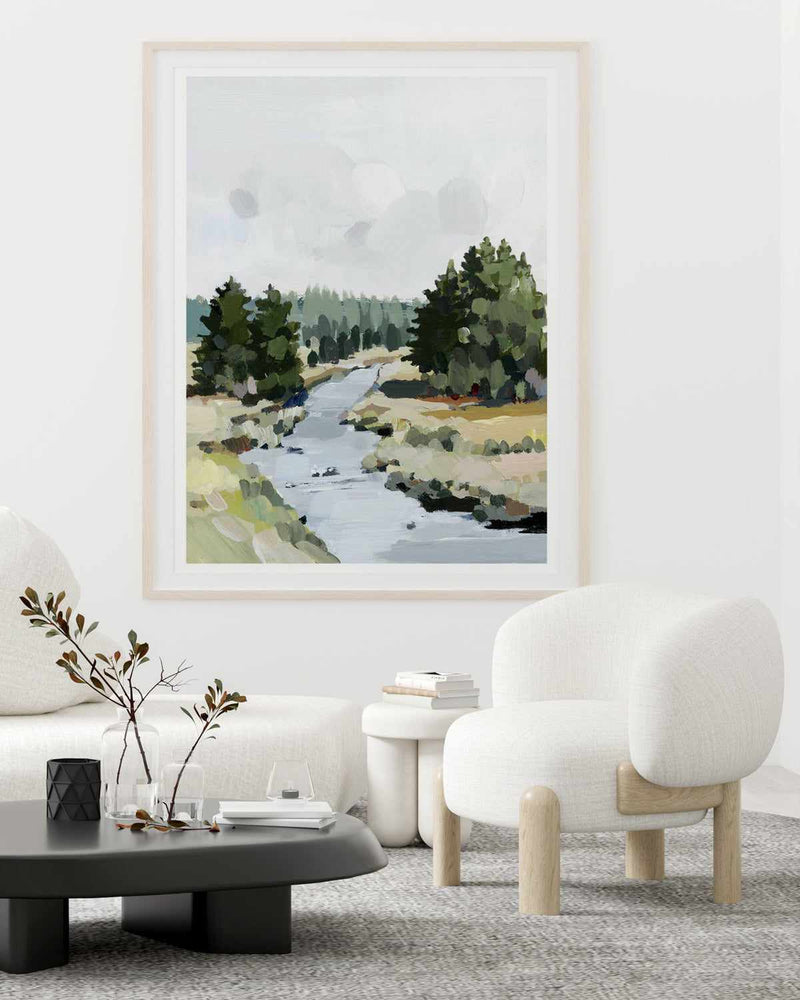 Wood Creek By Shina Choi | Art Print from Olive et Oriel where you can shop wallpaper and artworks online