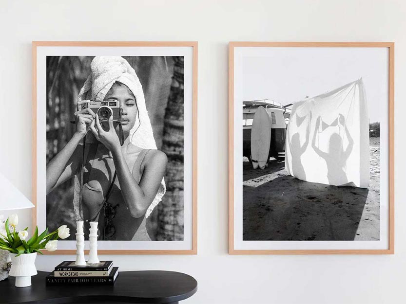 Shop Australian made black & white or monochrome wall art prints online with Olive et Oriel