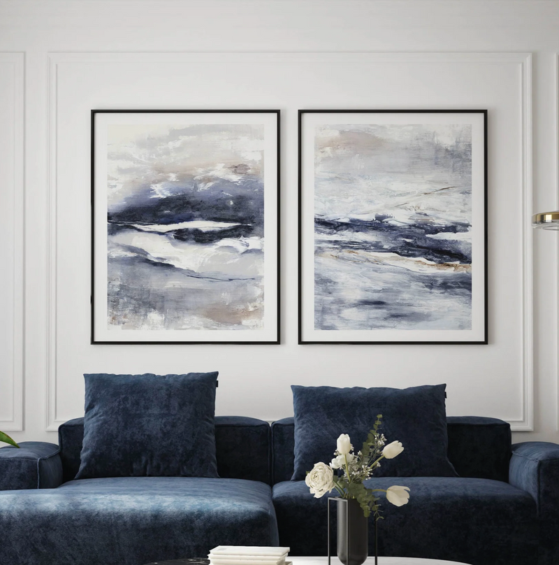 Shop Blue art prints with Olive et Oriel - Buy blue wall art prints and extra large wall art blue abstract canvas art for your home. Our bright modern contemporary artwork offers professional art print poster and framing services.