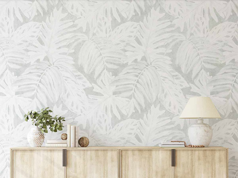 Shop new arrivals in removable wallpaper Australia online - featured image is a grey monstera palm leaf wallpaper>
              </noscript>
              </div>
            
            </a>
            <div class=