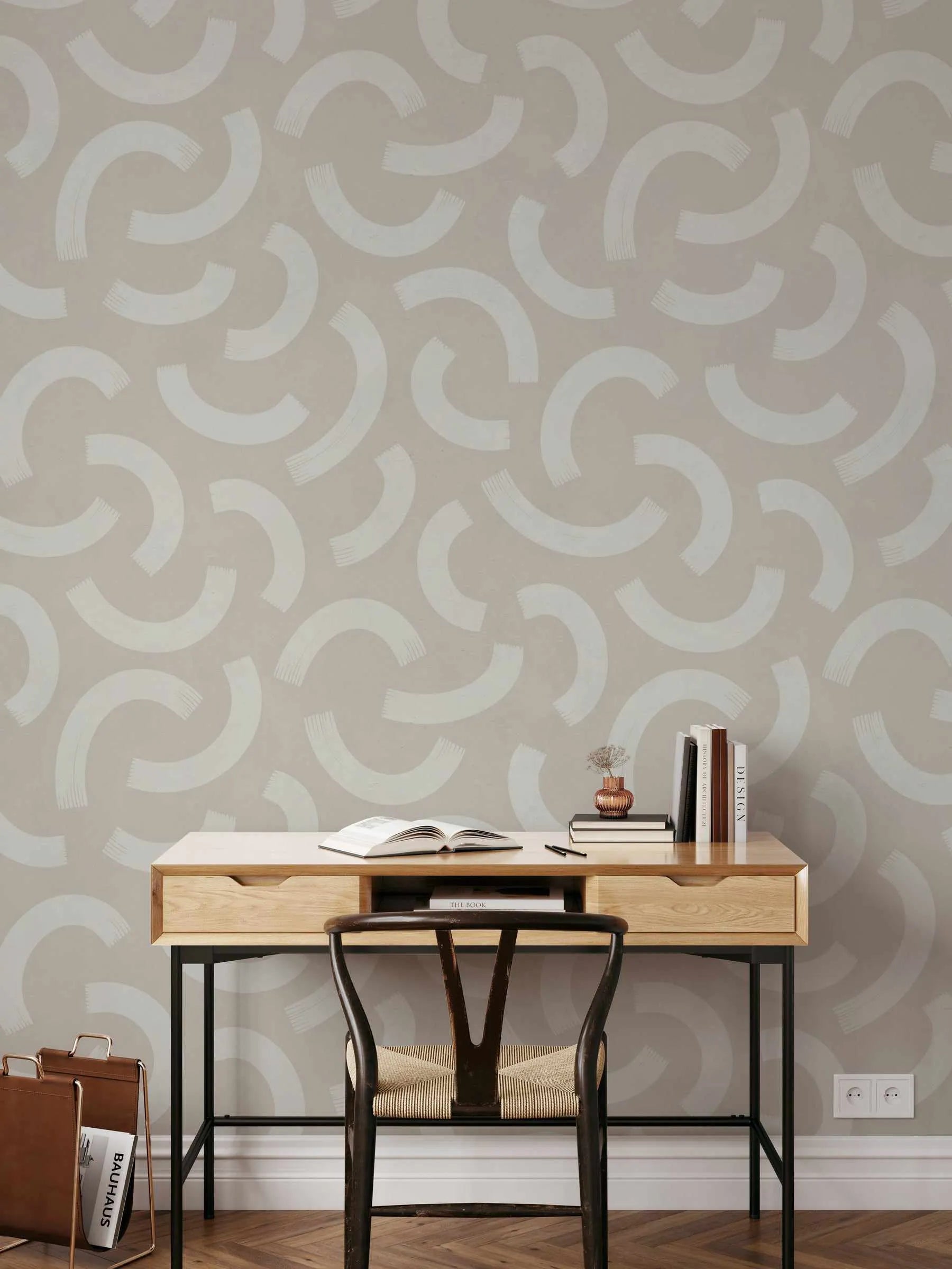 Brush Strokes Wallpaper from Olive et Oriel where you can shop wallpaper and artworks online