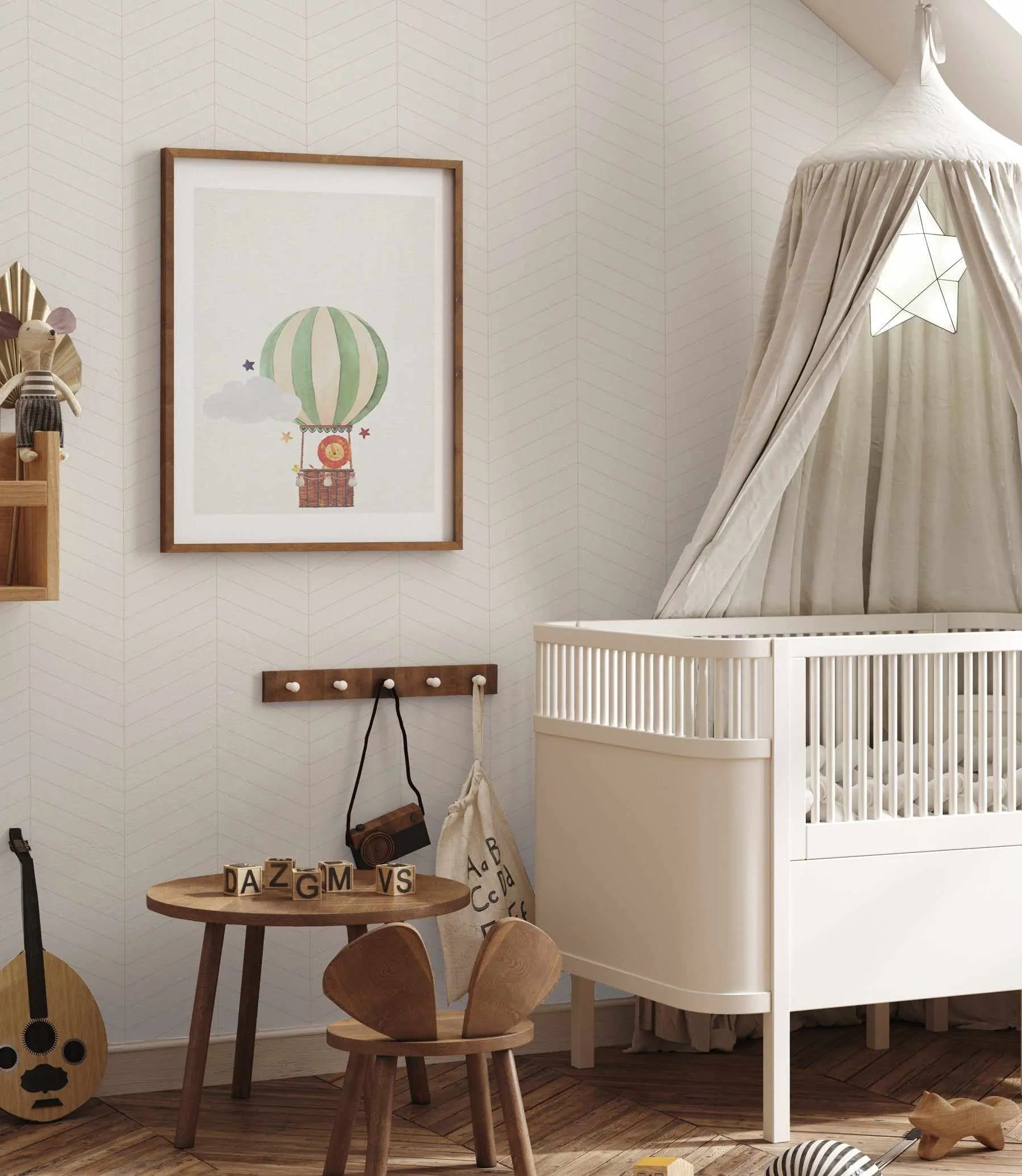 Herringbone in Beige Wallpaper from Olive et Oriel where you can shop wallpaper and artworks online