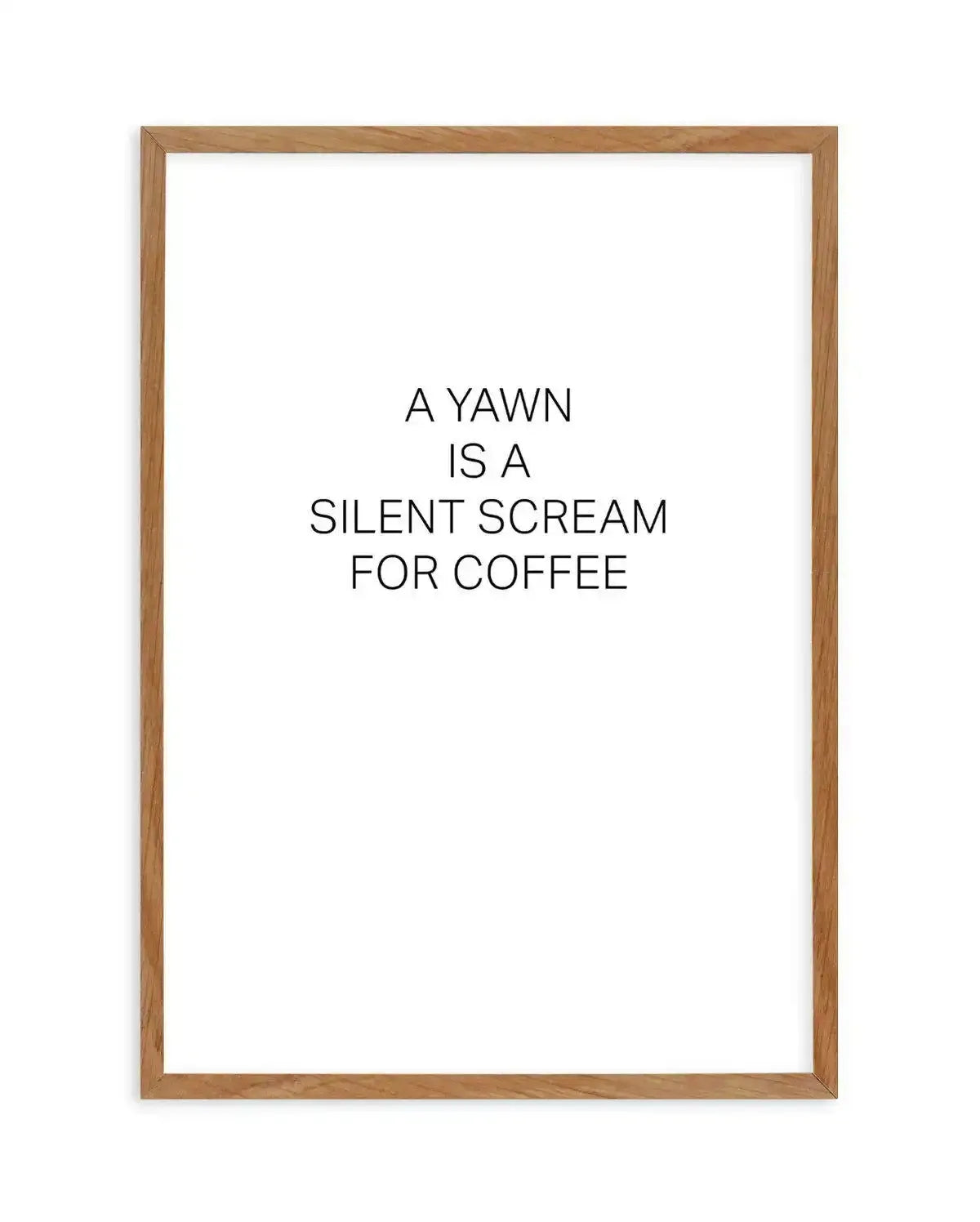 Silent Scream Art Print-PRINT-Olive et Oriel-Olive et Oriel-50x70 cm | 19.6" x 27.5"-Walnut-With White Border-Buy-Australian-Art-Prints-Online-with-Olive-et-Oriel-Your-Artwork-Specialists-Austrailia-Decorate-With-Coastal-Photo-Wall-Art-Prints-From-Our-Beach-House-Artwork-Collection-Fine-Poster-and-Framed-Artwork