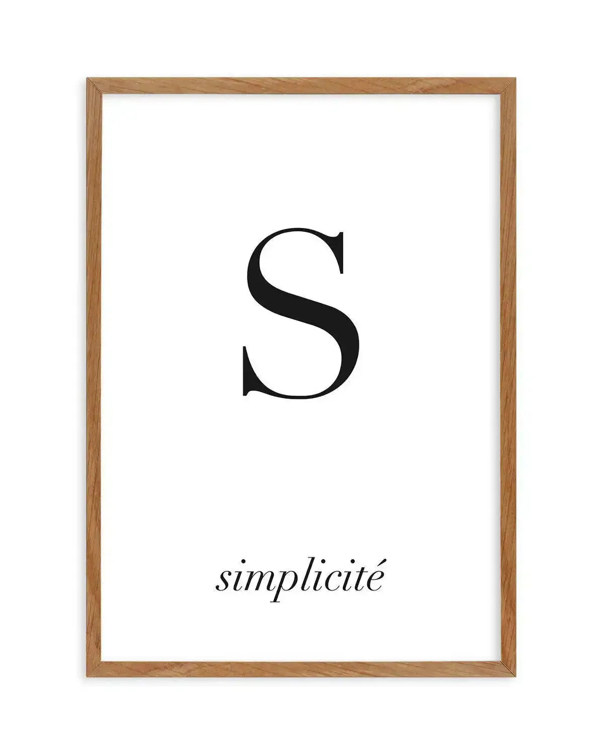 Simplicity Art Print-PRINT-Olive et Oriel-Olive et Oriel-50x70 cm | 19.6" x 27.5"-Walnut-With White Border-Buy-Australian-Art-Prints-Online-with-Olive-et-Oriel-Your-Artwork-Specialists-Austrailia-Decorate-With-Coastal-Photo-Wall-Art-Prints-From-Our-Beach-House-Artwork-Collection-Fine-Poster-and-Framed-Artwork