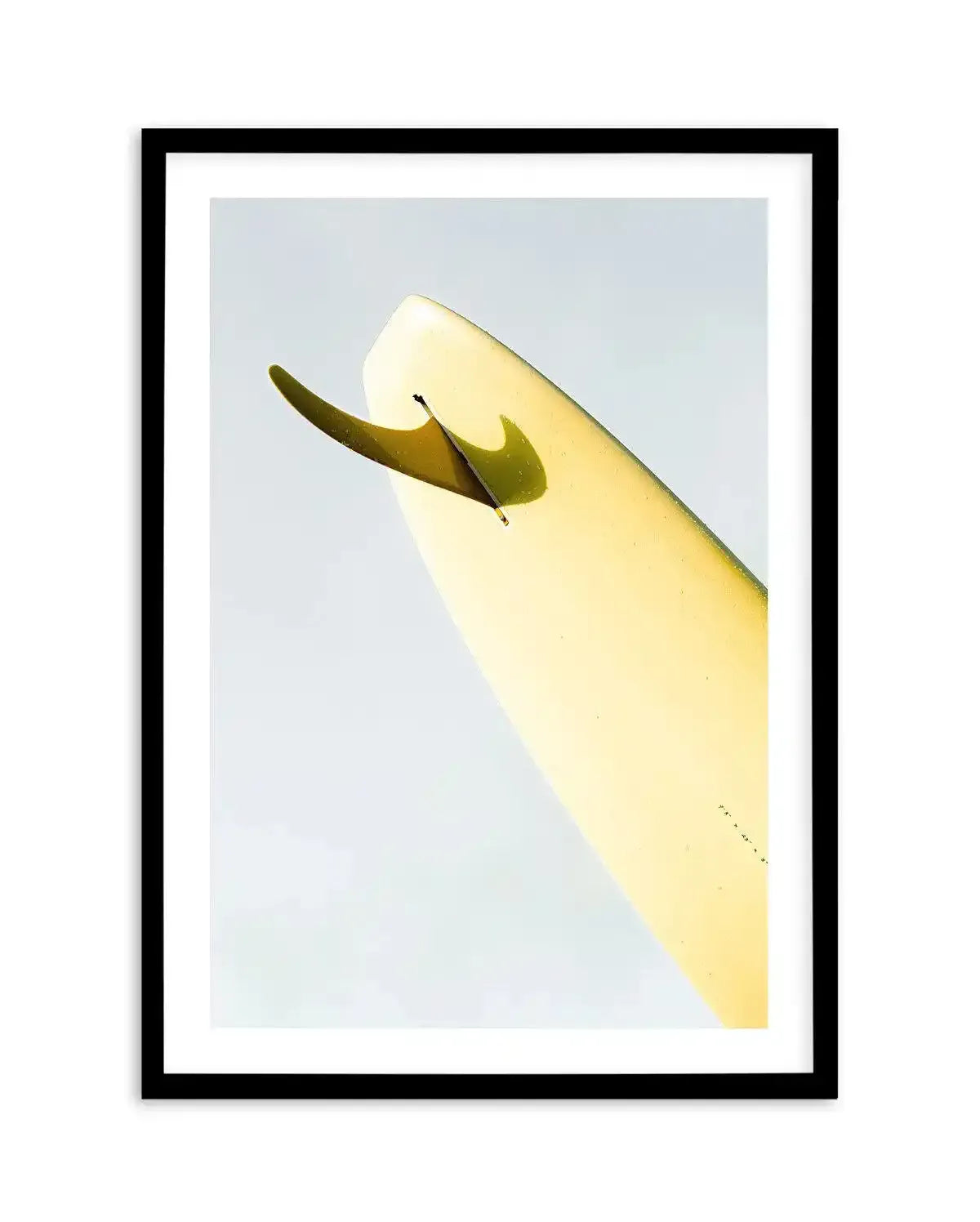 Single Fin Burnt Lemon by Mario Stefanelli Art Print-PRINT-Olive et Oriel-Mario Stefanelli-A5 | 5.8" x 8.3" | 14.8 x 21cm-Black-With White Border-Buy-Australian-Art-Prints-Online-with-Olive-et-Oriel-Your-Artwork-Specialists-Austrailia-Decorate-With-Coastal-Photo-Wall-Art-Prints-From-Our-Beach-House-Artwork-Collection-Fine-Poster-and-Framed-Artwork