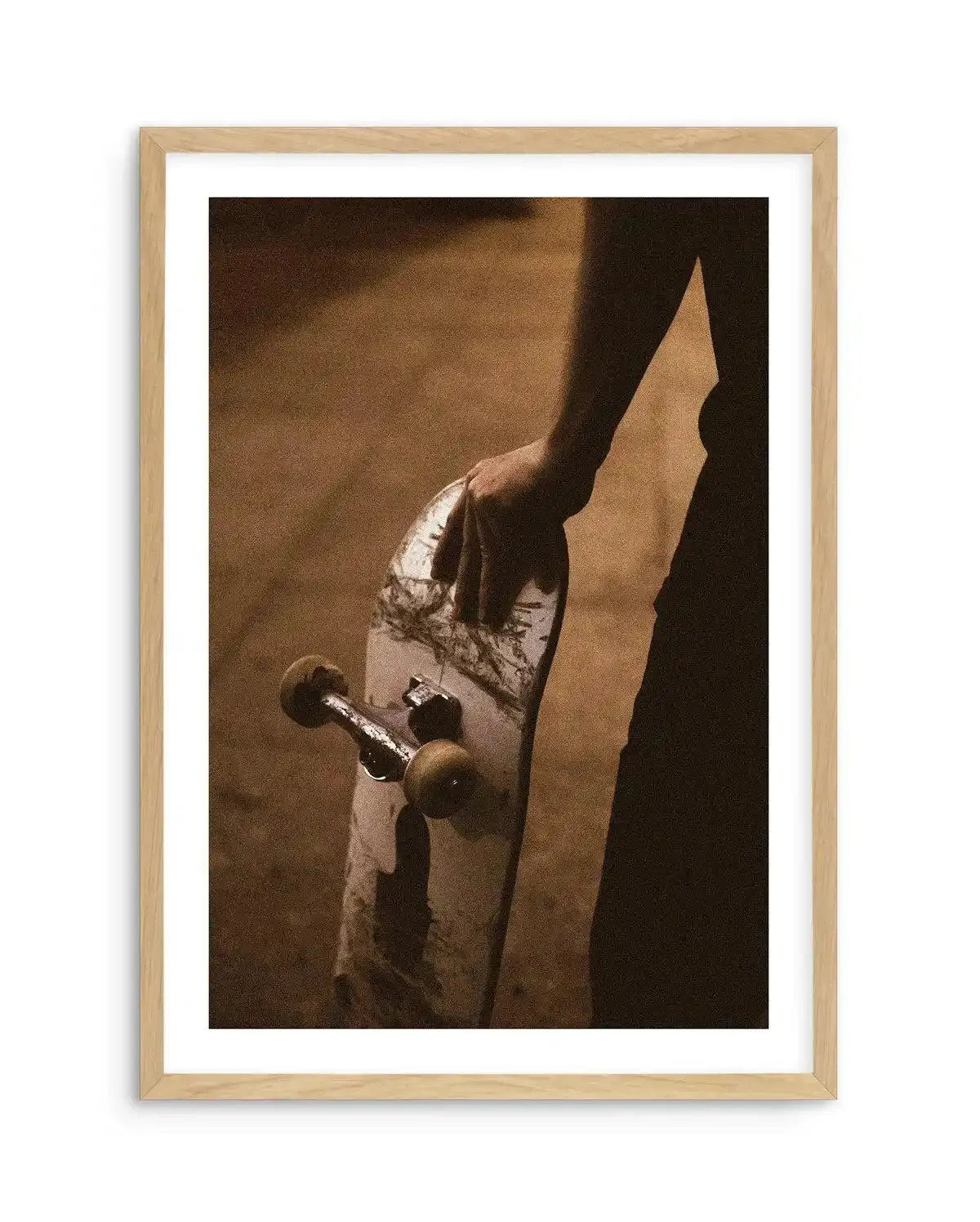 Skate, NYC by Mario Stefanelli Art Print-PRINT-Olive et Oriel-Mario Stefanelli-A5 | 5.8" x 8.3" | 14.8 x 21cm-Oak-With White Border-Buy-Australian-Art-Prints-Online-with-Olive-et-Oriel-Your-Artwork-Specialists-Austrailia-Decorate-With-Coastal-Photo-Wall-Art-Prints-From-Our-Beach-House-Artwork-Collection-Fine-Poster-and-Framed-Artwork