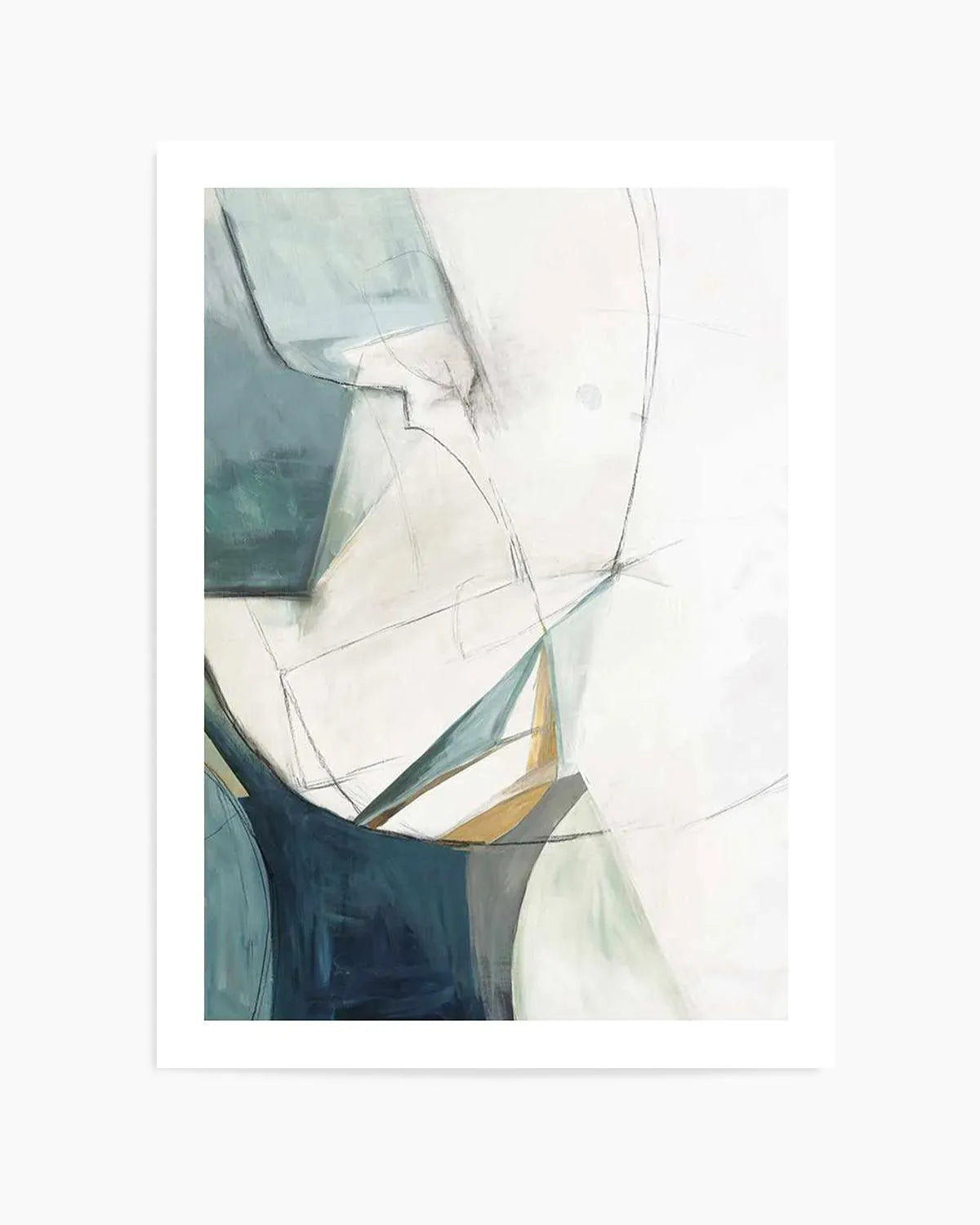 Sketches 'In Teal' No 1 Art Print from Olive et Oriel where you can shop wallpaper and artworks online