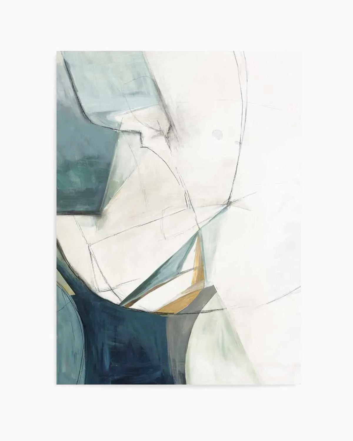 Sketches 'In Teal' No 1 Art Print from Olive et Oriel where you can shop wallpaper and artworks online