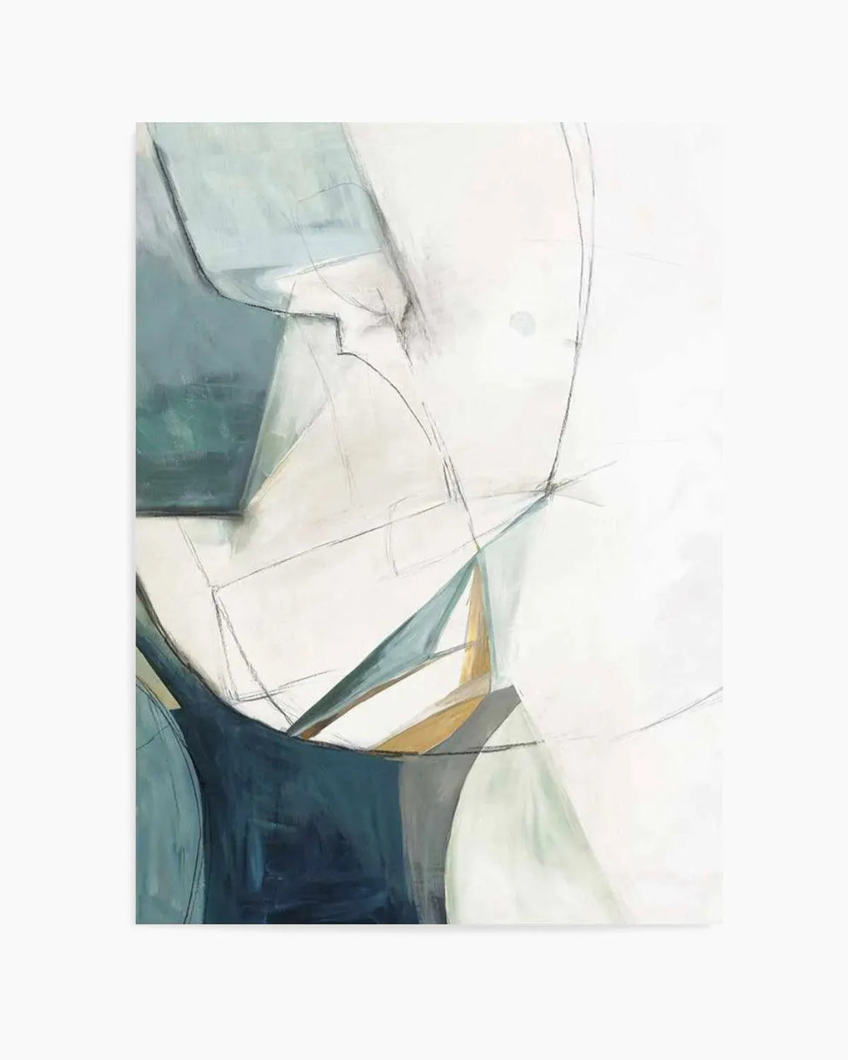 Sketches 'In Teal' No 1 Art Print from Olive et Oriel where you can shop wallpaper and artworks online