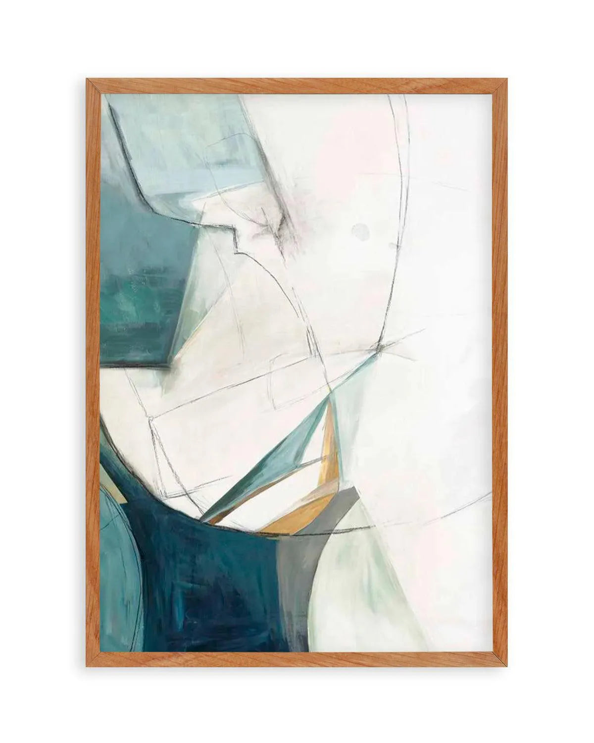 Sketches 'In Teal' No 1 Art Print from Olive et Oriel where you can shop wallpaper and artworks online