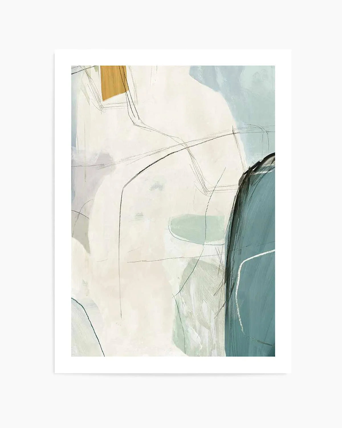 Sketches 'In Teal' No 2 Art Print from Olive et Oriel where you can shop wallpaper and artworks online